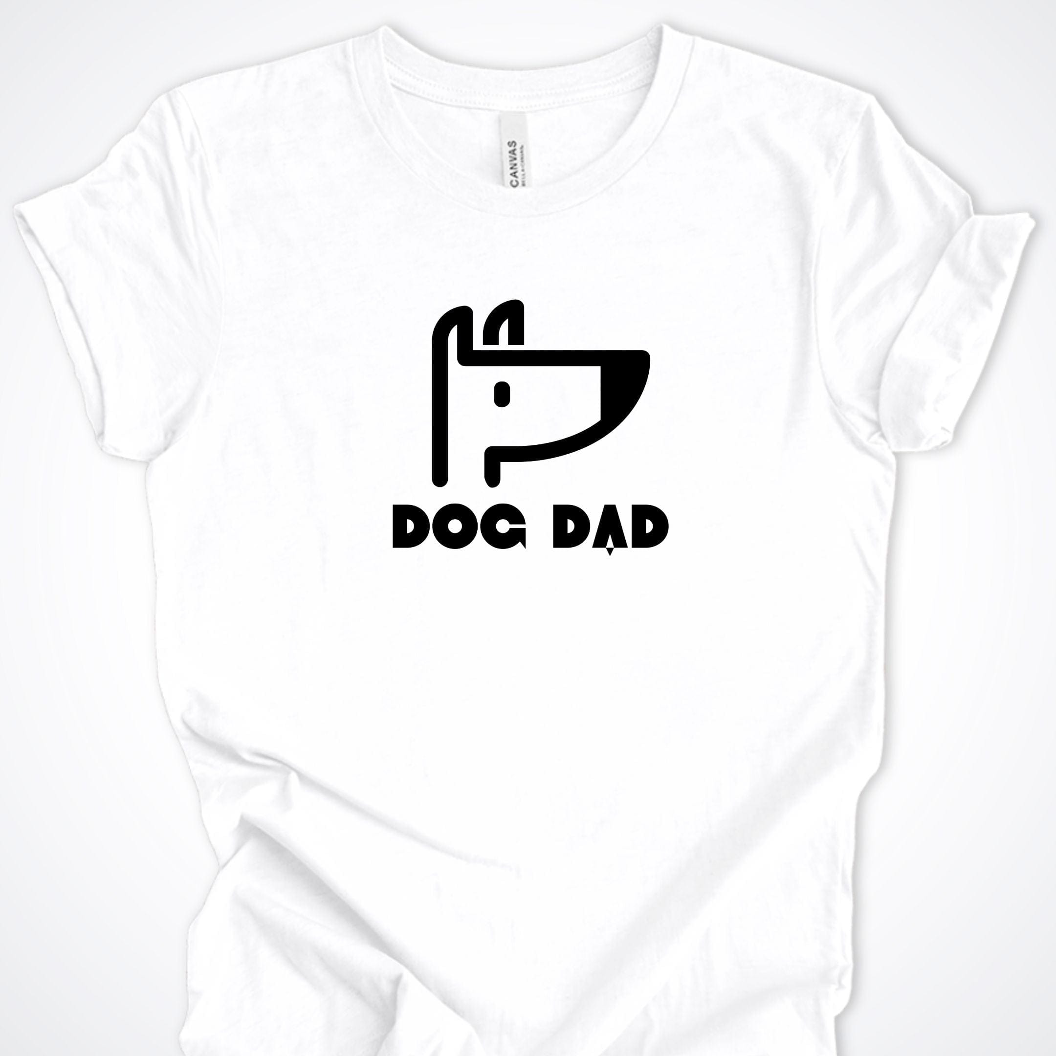 T-Shirt White / S Dog Dad Icon Premium Unisex T-Shirt ReallyintoDogs