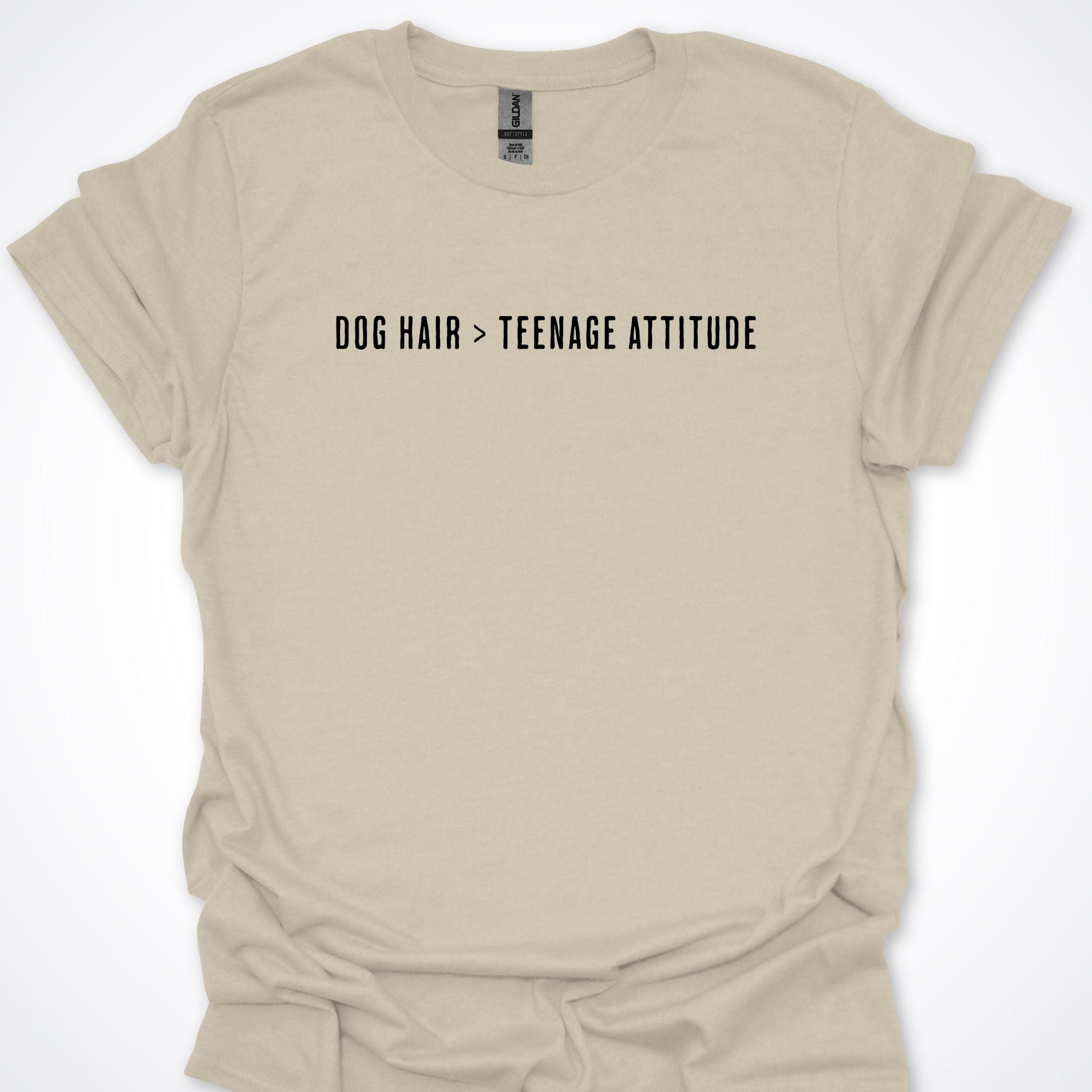 T-Shirt Natural / S Dog Hair > Teenage Attitude T-Shirt ReallyintoDogs