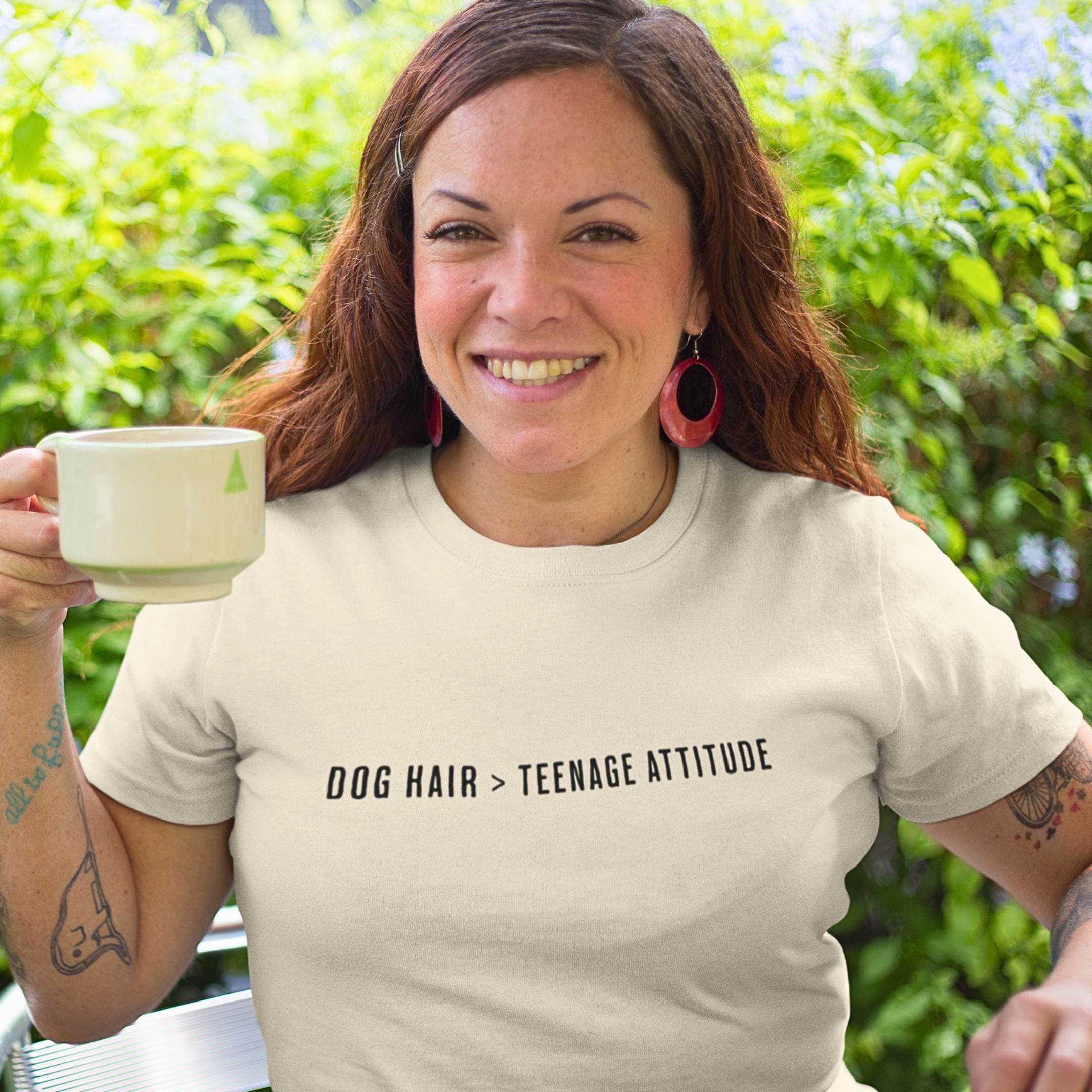 T-Shirt Dog Hair > Teenage Attitude T-Shirt ReallyintoDogs