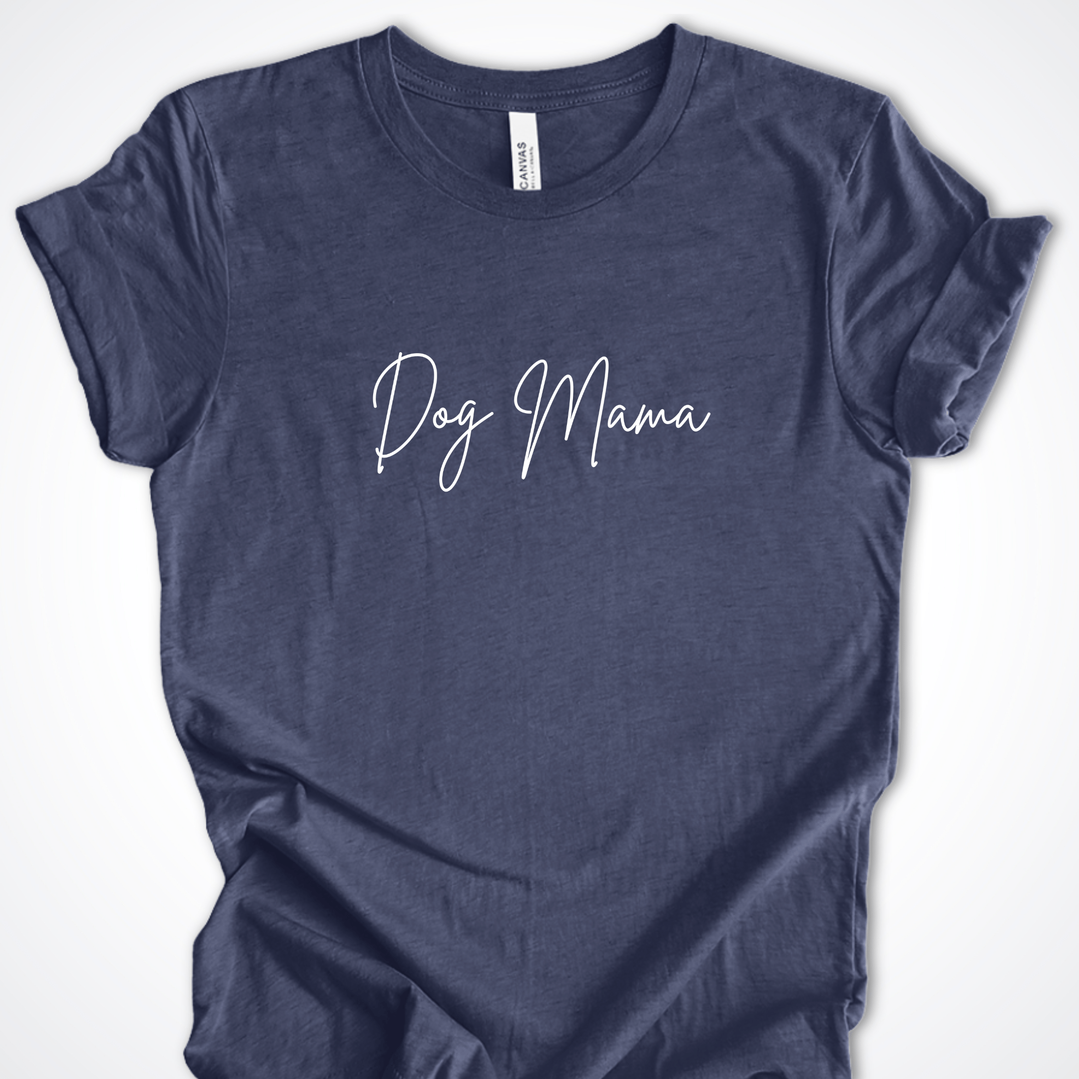 T-Shirt Heather Navy / S Dog Mama Premium Unisex T-Shirt ReallyintoDogs