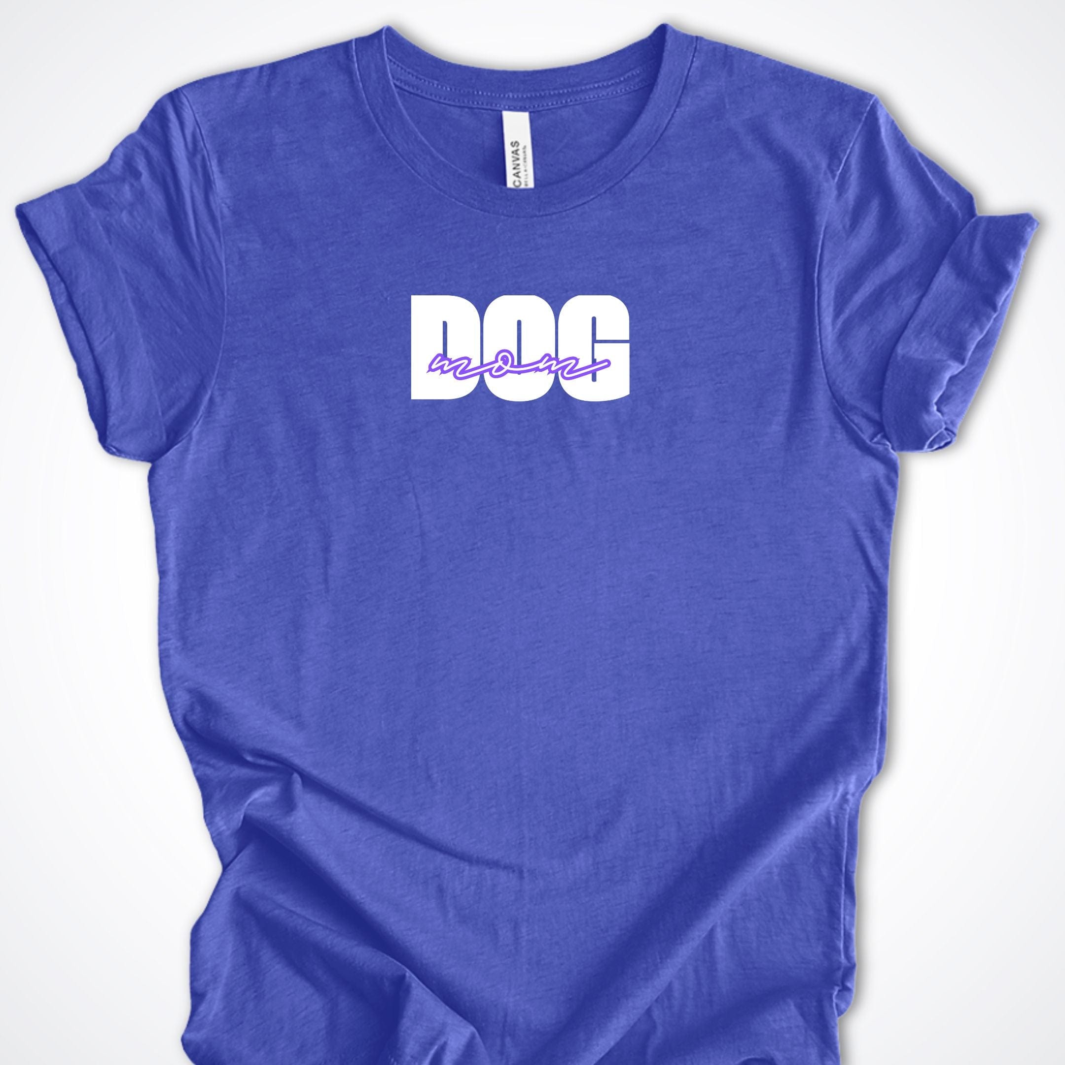 T-Shirt Heather True Royal / S Dog Mom Bold Premium Unisex T-Shirt ReallyintoDogs