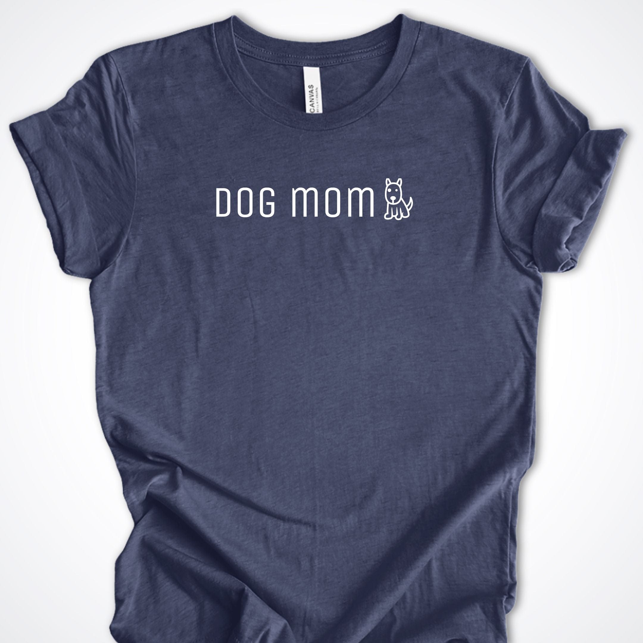 T-Shirt Heather Navy / S Dog Mom Cute Premium Unisex T-Shirt ReallyintoDogs