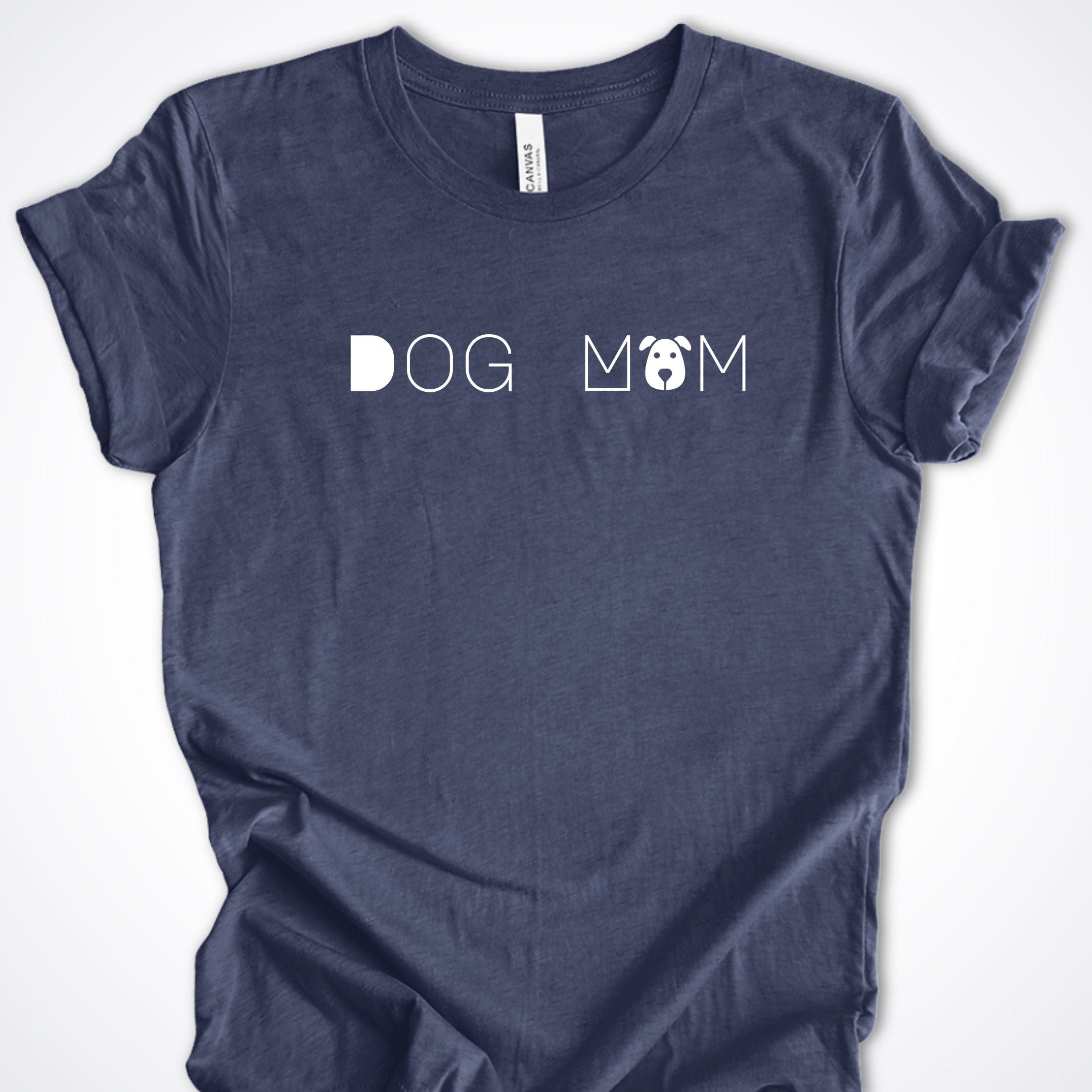 T-Shirt Heather Navy / S Dog Mom Premium Unisex T-Shirt ReallyintoDogs