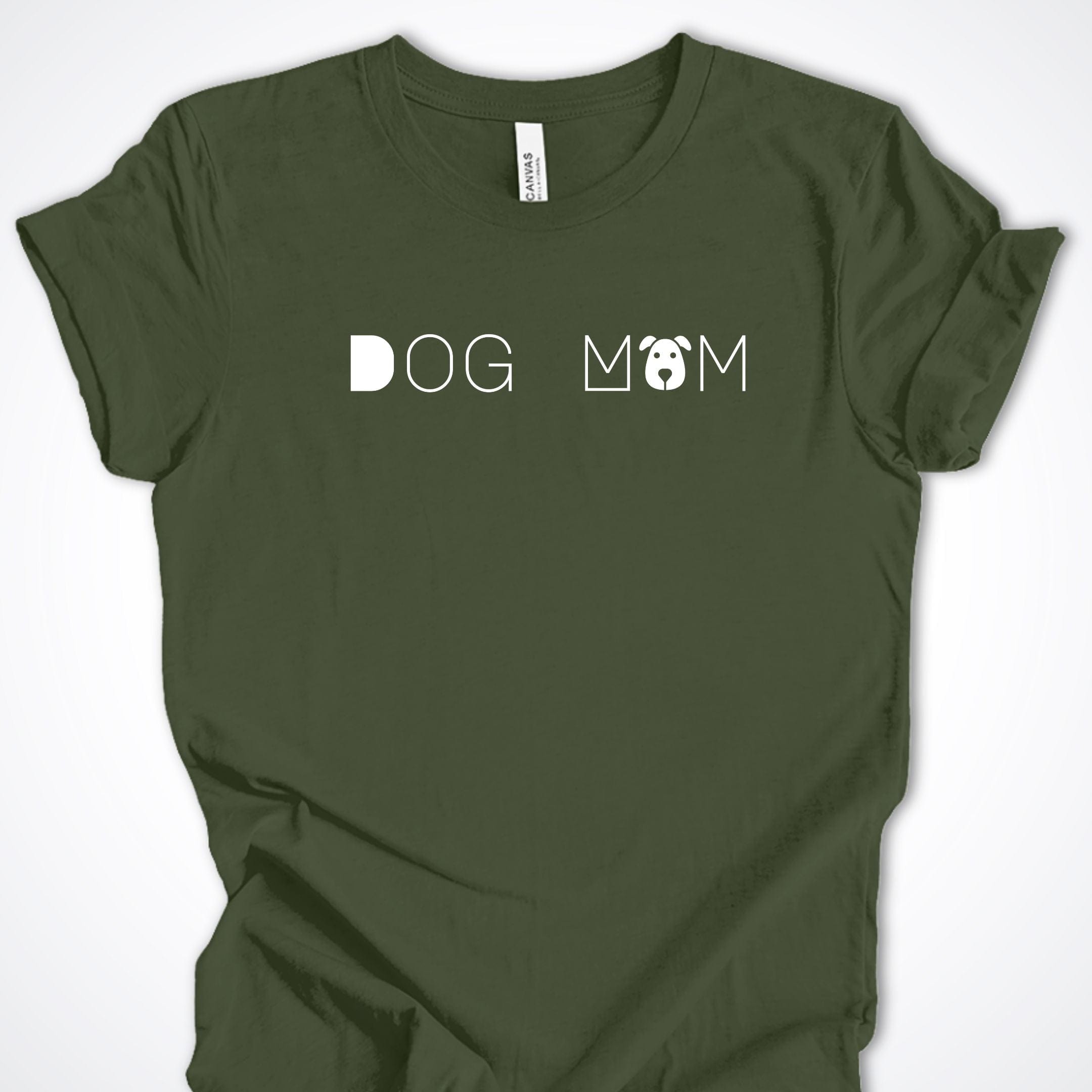 T-Shirt Military Green / S Dog Mom Premium Unisex T-Shirt ReallyintoDogs