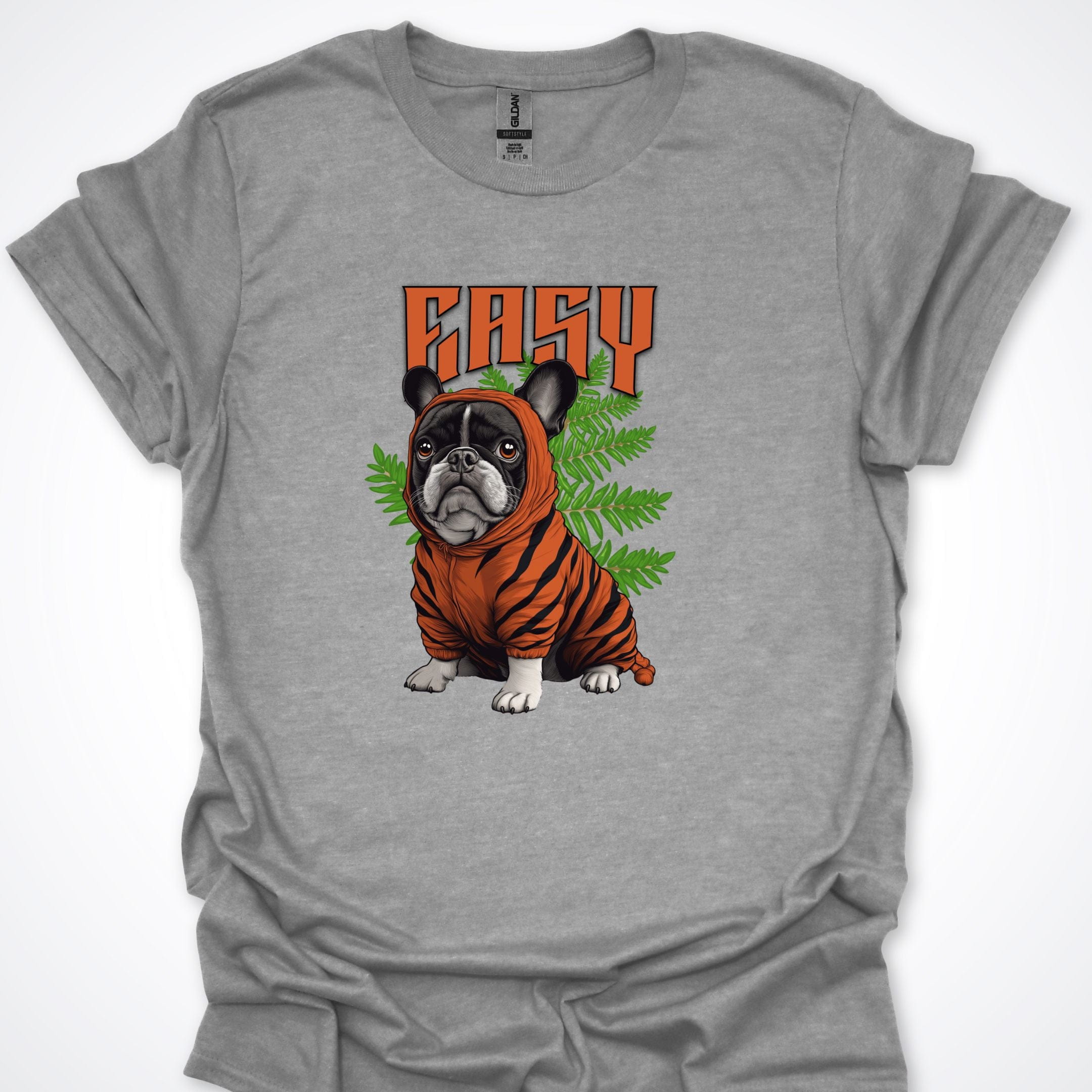 T-Shirt Sport Grey / S Easy Tiger French Bulldog T-Shirt ReallyintoDogs