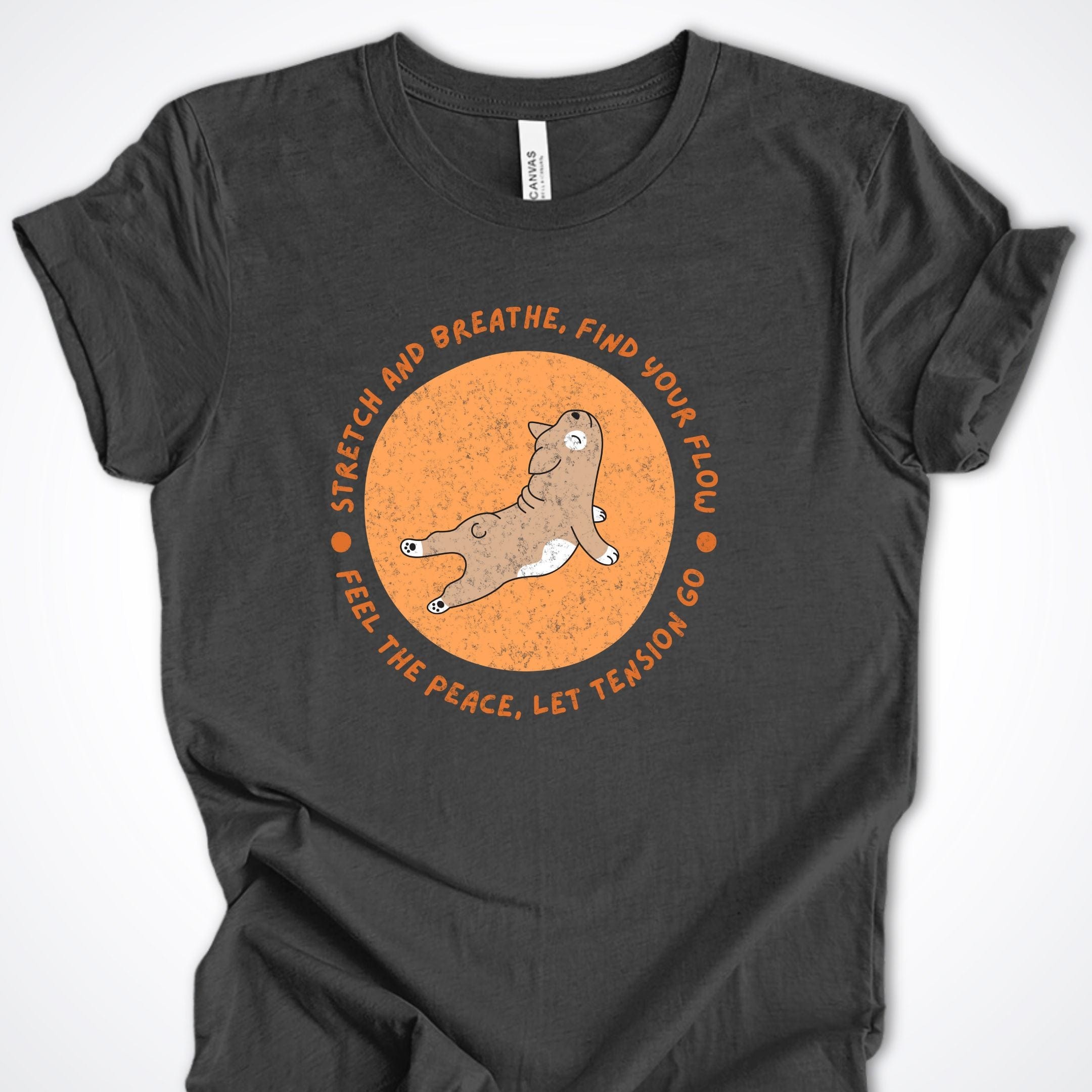 T-Shirt Dark Grey Heather / S Find Your Flow Premium Unisex T-Shirt ReallyintoDogs