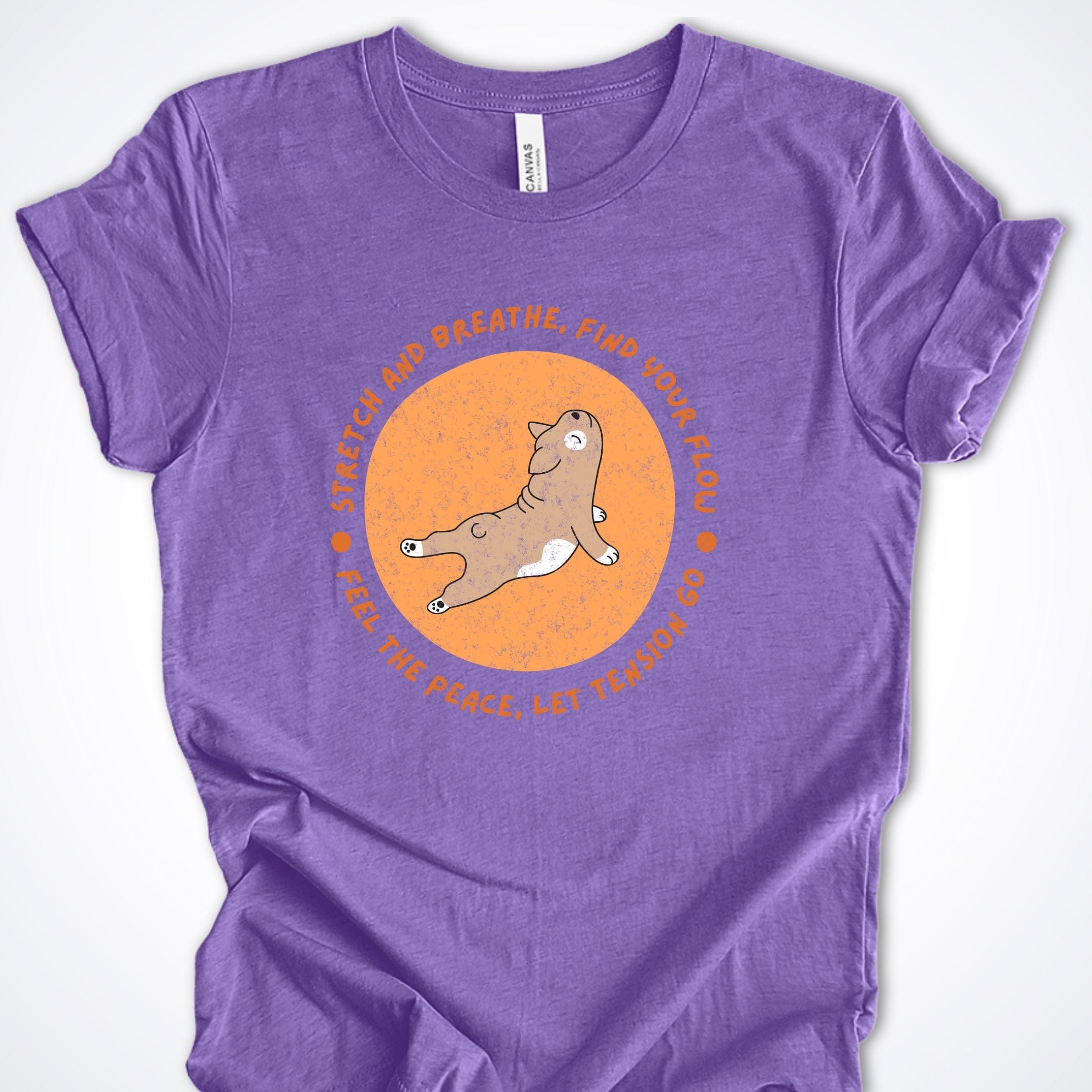 T-Shirt Heather Team Purple / S Find Your Flow Premium Unisex T-Shirt ReallyintoDogs