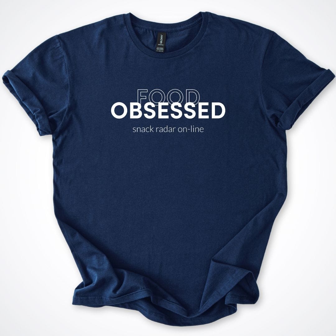 T-Shirt Navy / S Food Obsessed Is My Dog ReallyintoDogs
