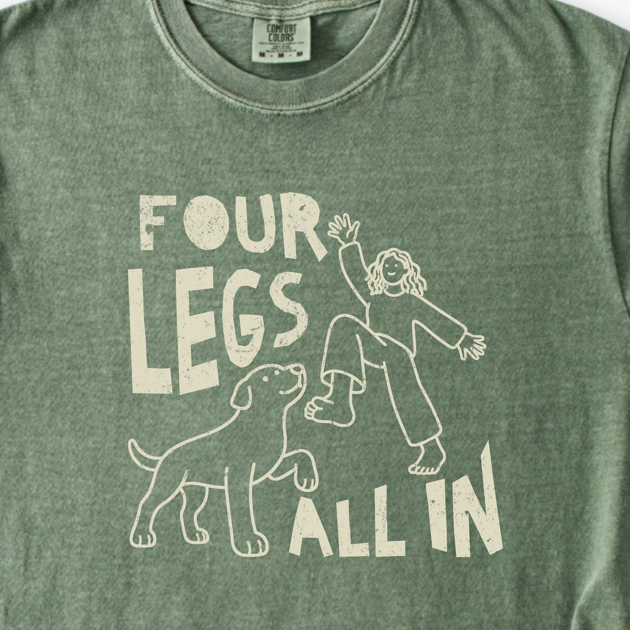 T-Shirt Four Legs All In Premium T-Shirt ReallyintoDogs
