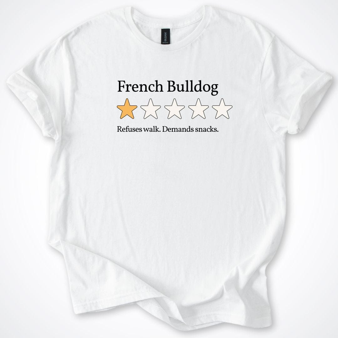 T-Shirt French Bulldog One Star Review 3.0 T-Shirt ReallyintoDogs