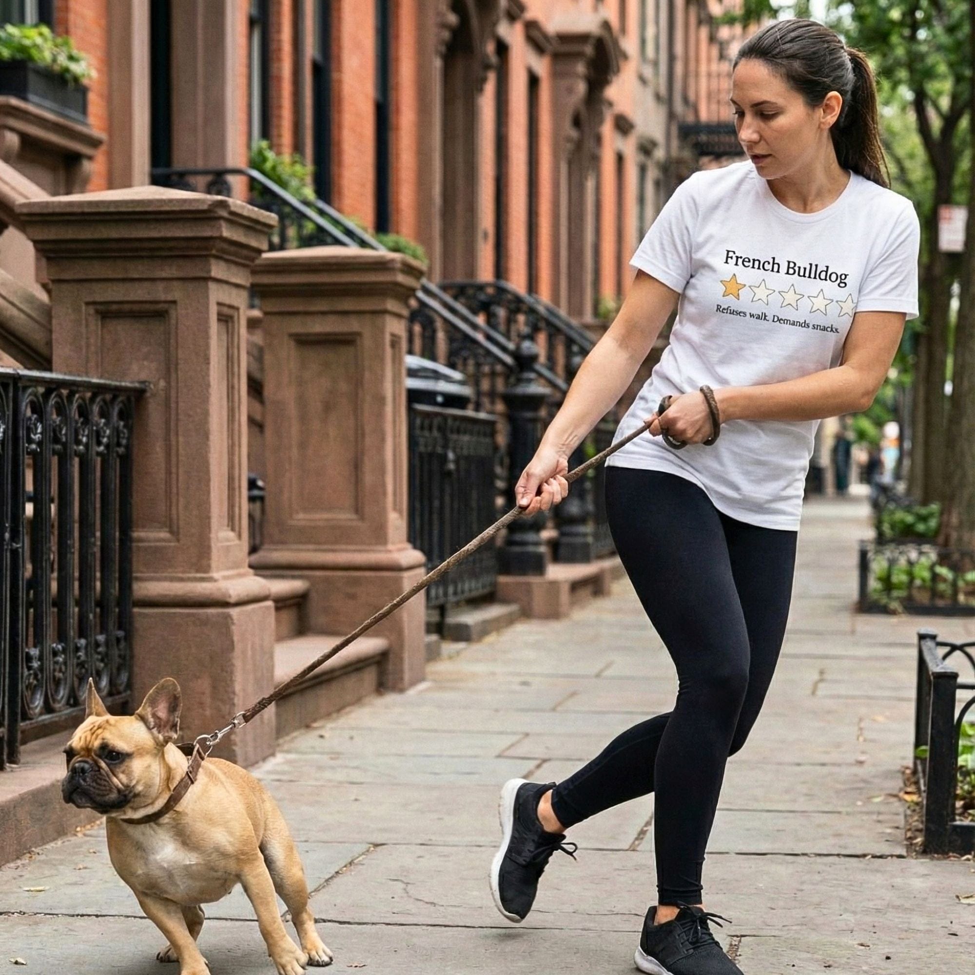 T-Shirt French Bulldog One Star Review 3.0 T-Shirt ReallyintoDogs