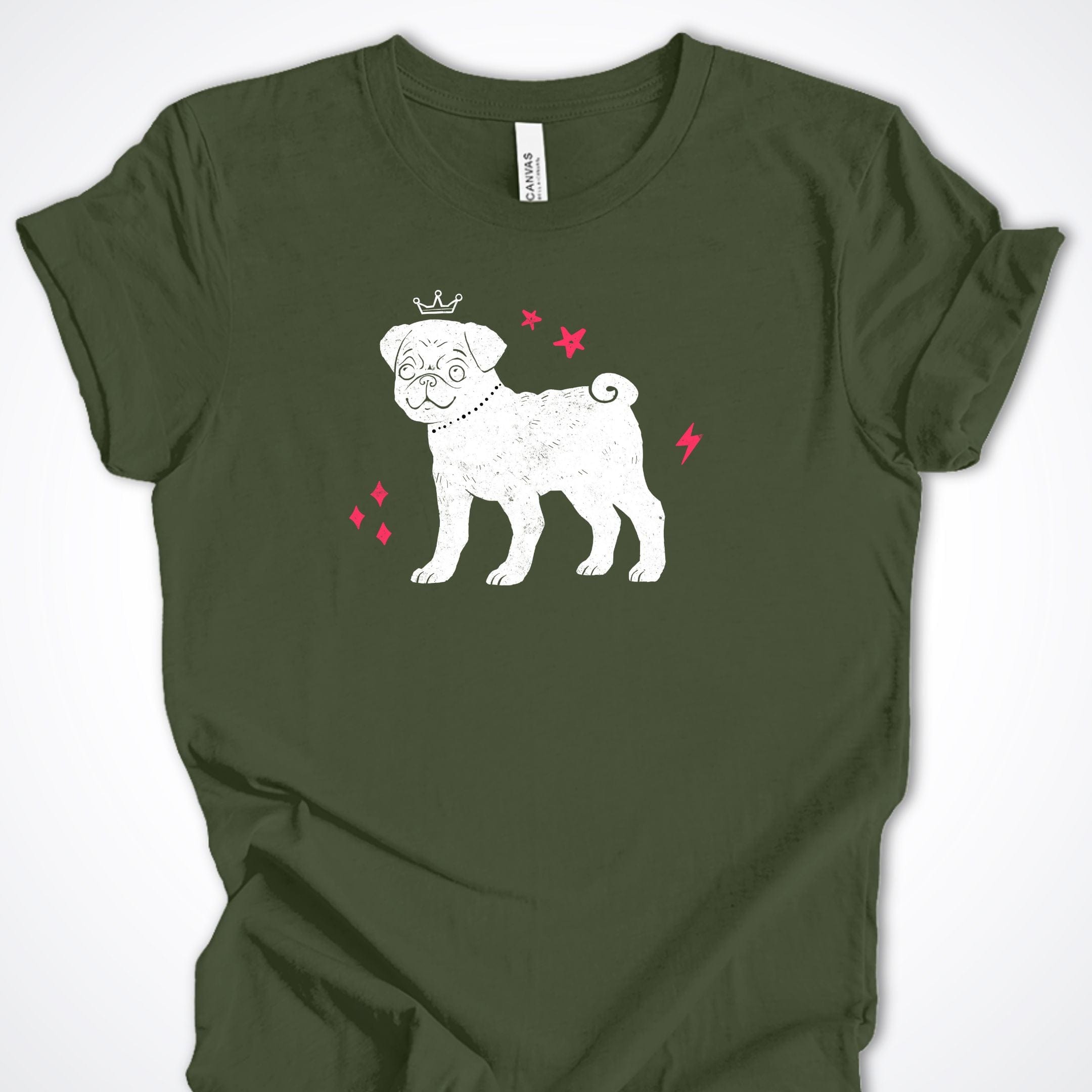 T-Shirt Military Green / S Galactic Dog Premium Unisex T-Shirt ReallyintoDogs