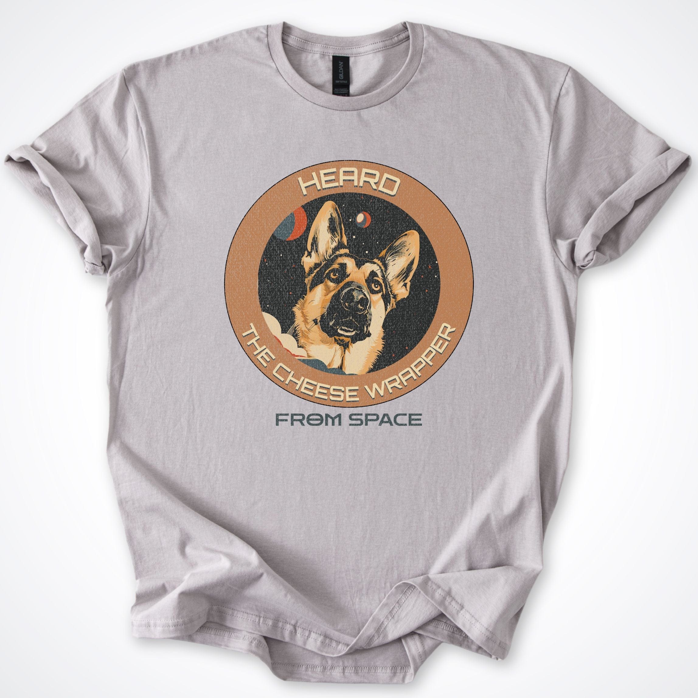 T-Shirt Ice Grey / S German Shepherd Heard the Cheese Wrapper T-Shirt ReallyintoDogs