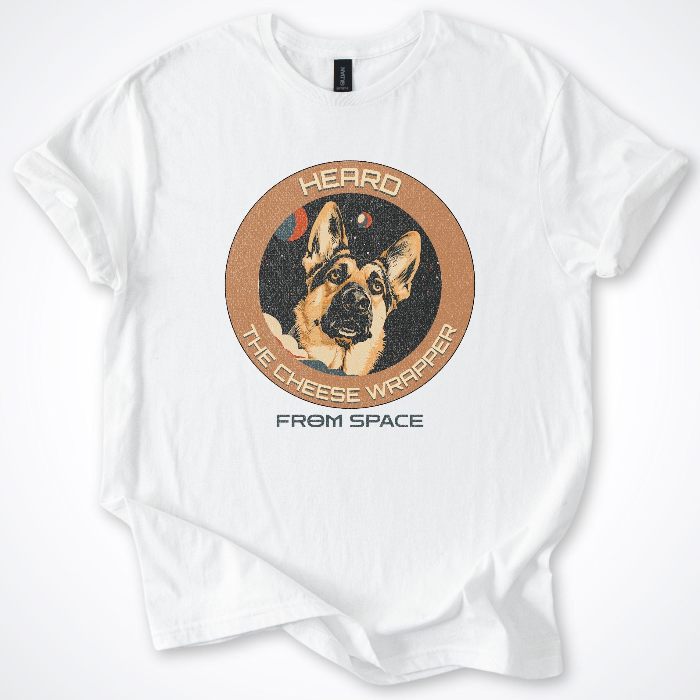 T-Shirt White / S German Shepherd Heard the Cheese Wrapper T-Shirt ReallyintoDogs