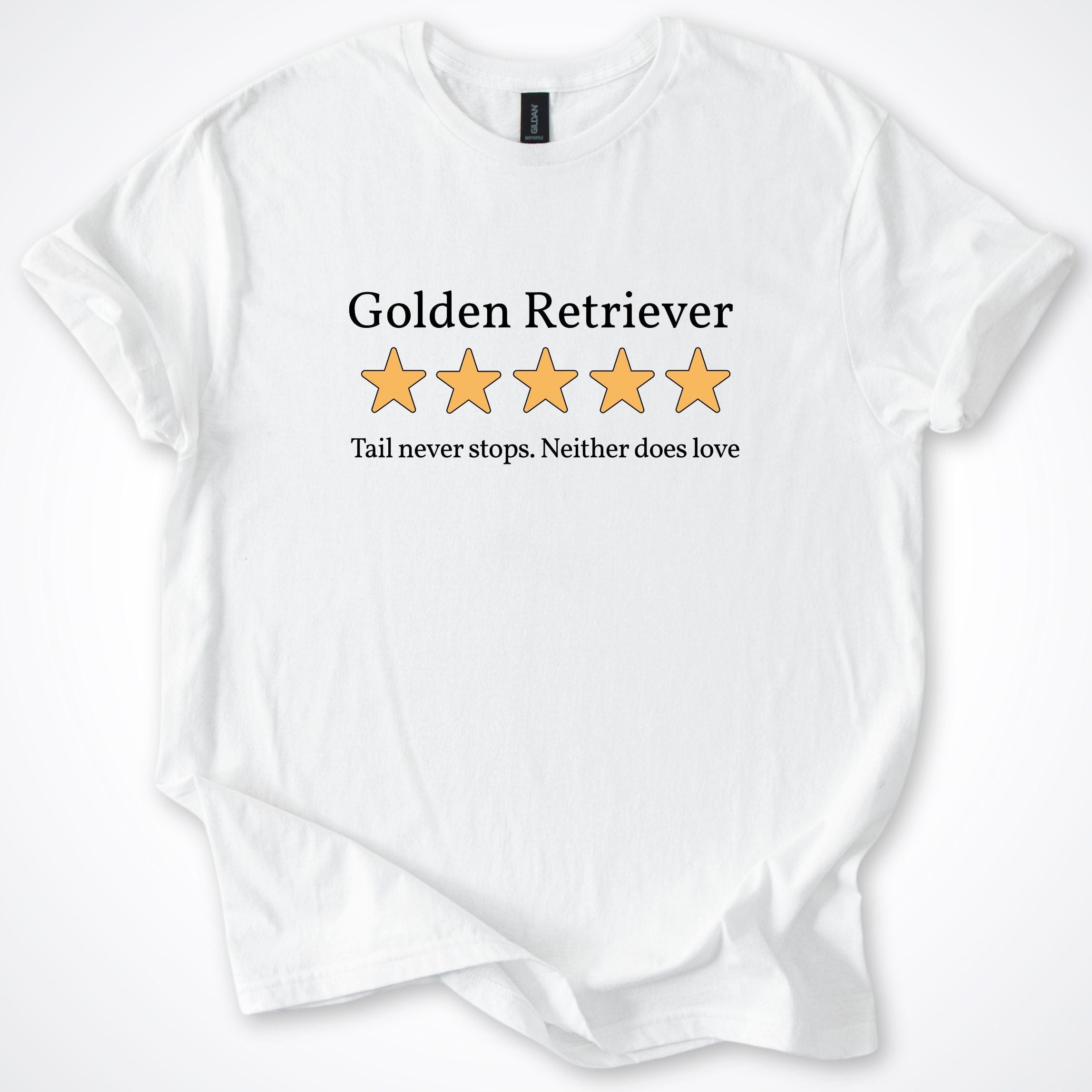 T-Shirt Golden Retriever Five Star Review T-Shirt ReallyintoDogs