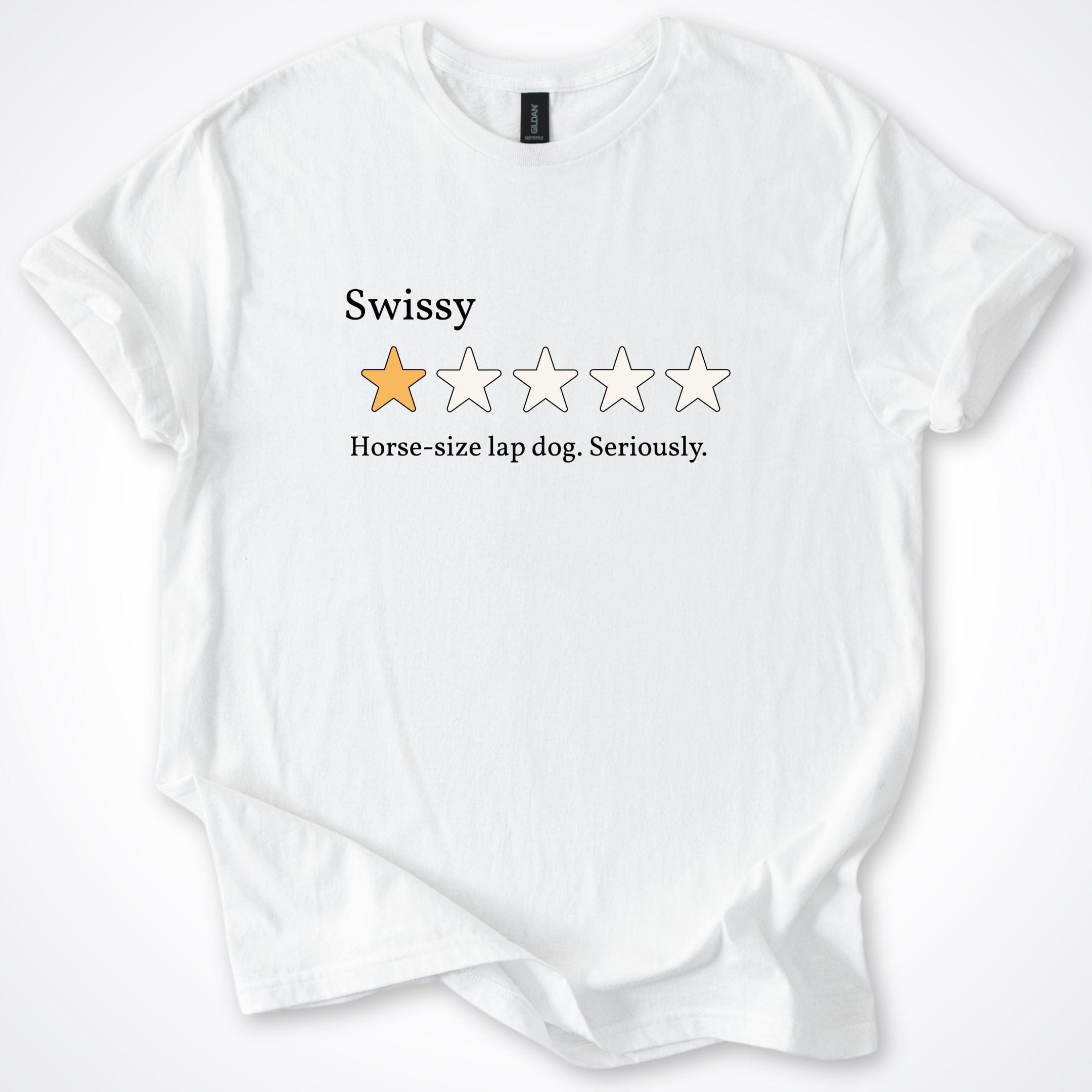 T-Shirt White / S Greater Swiss Mountain Dog One Star Review T-Shirt ReallyintoDogs