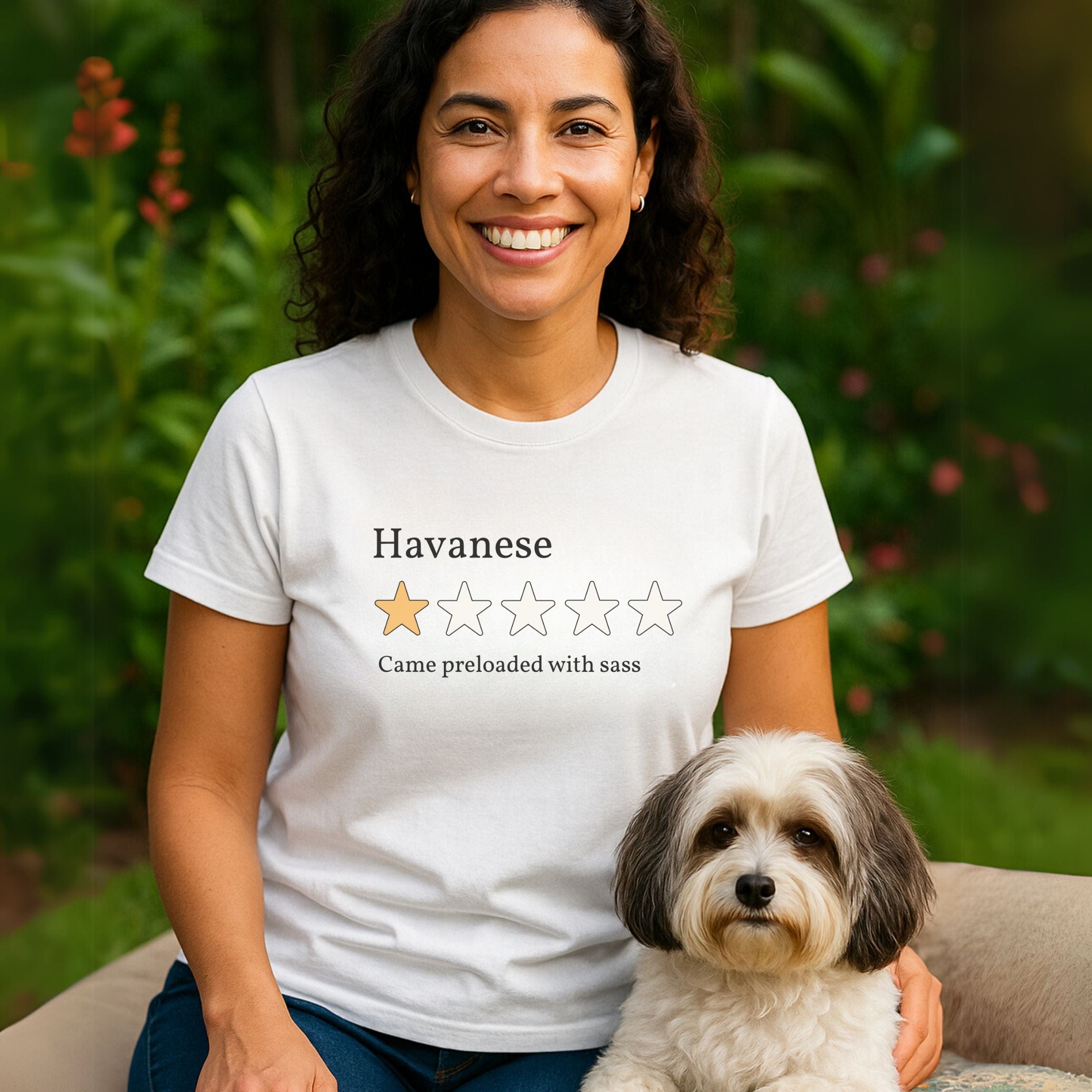 T-Shirt Havanese One Star Review T-Shirt ReallyintoDogs