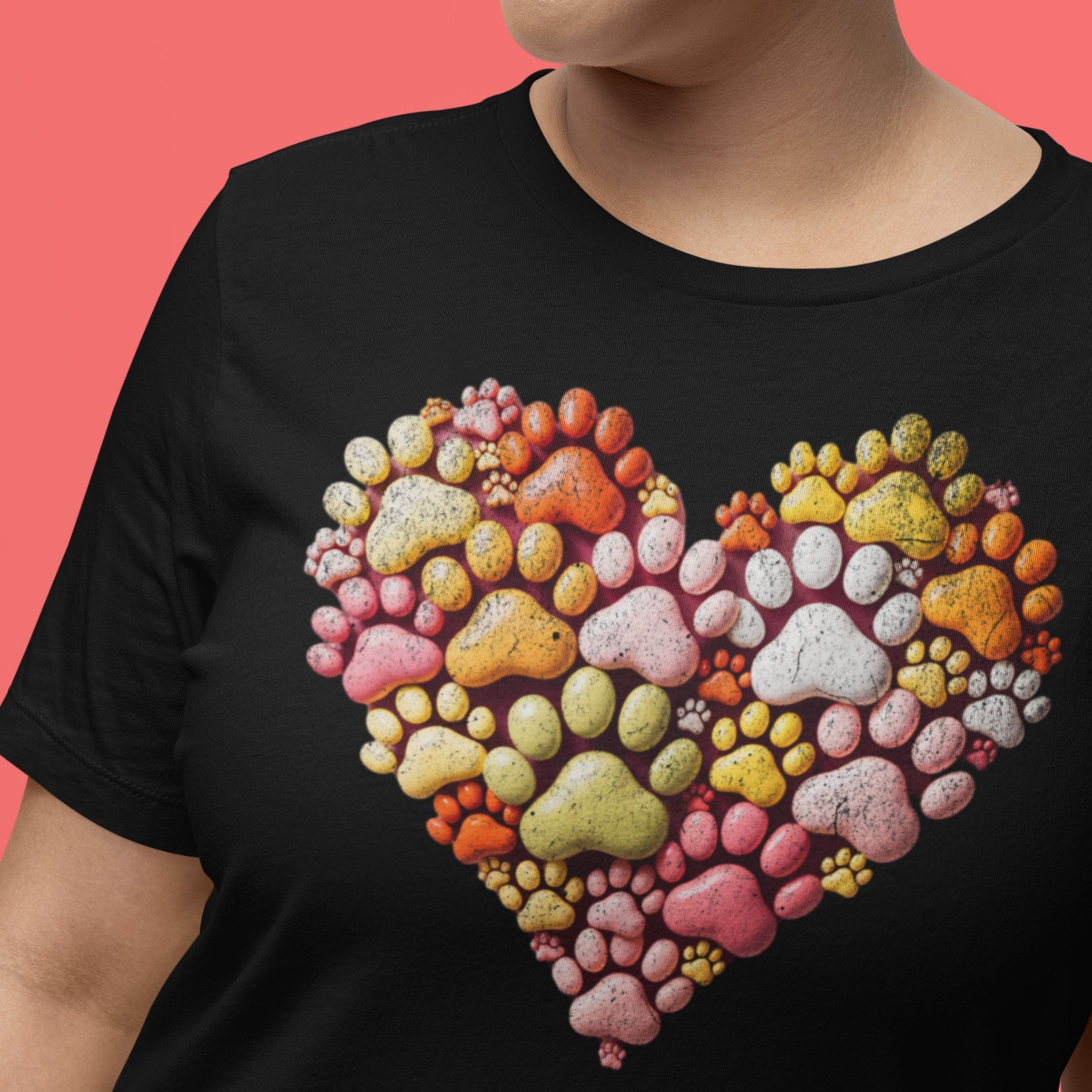 T-Shirt Heart of Paws 3D T-Shirt ReallyintoDogs