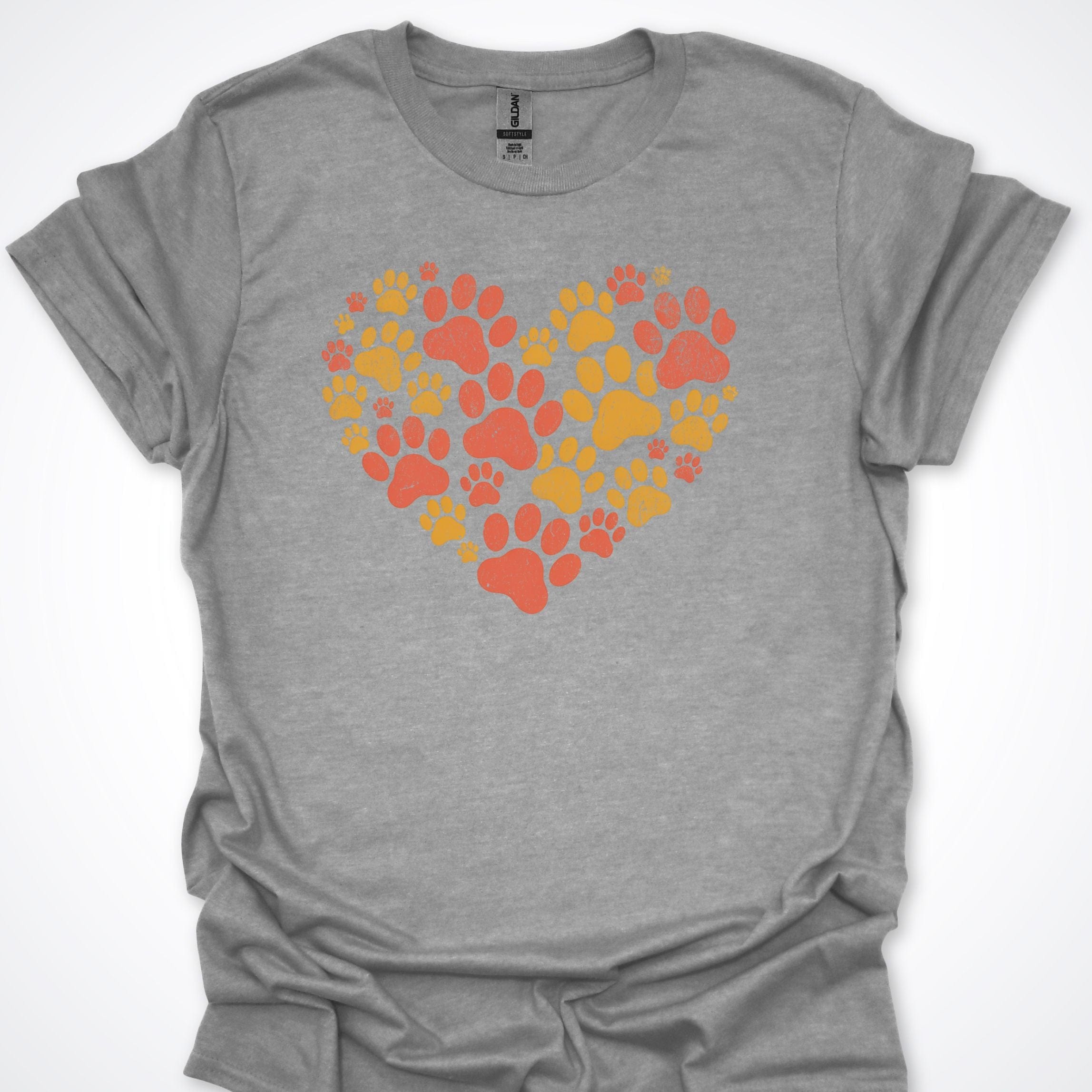 T-Shirt Sport Grey / S Heart of Paws T-Shirt ReallyintoDogs