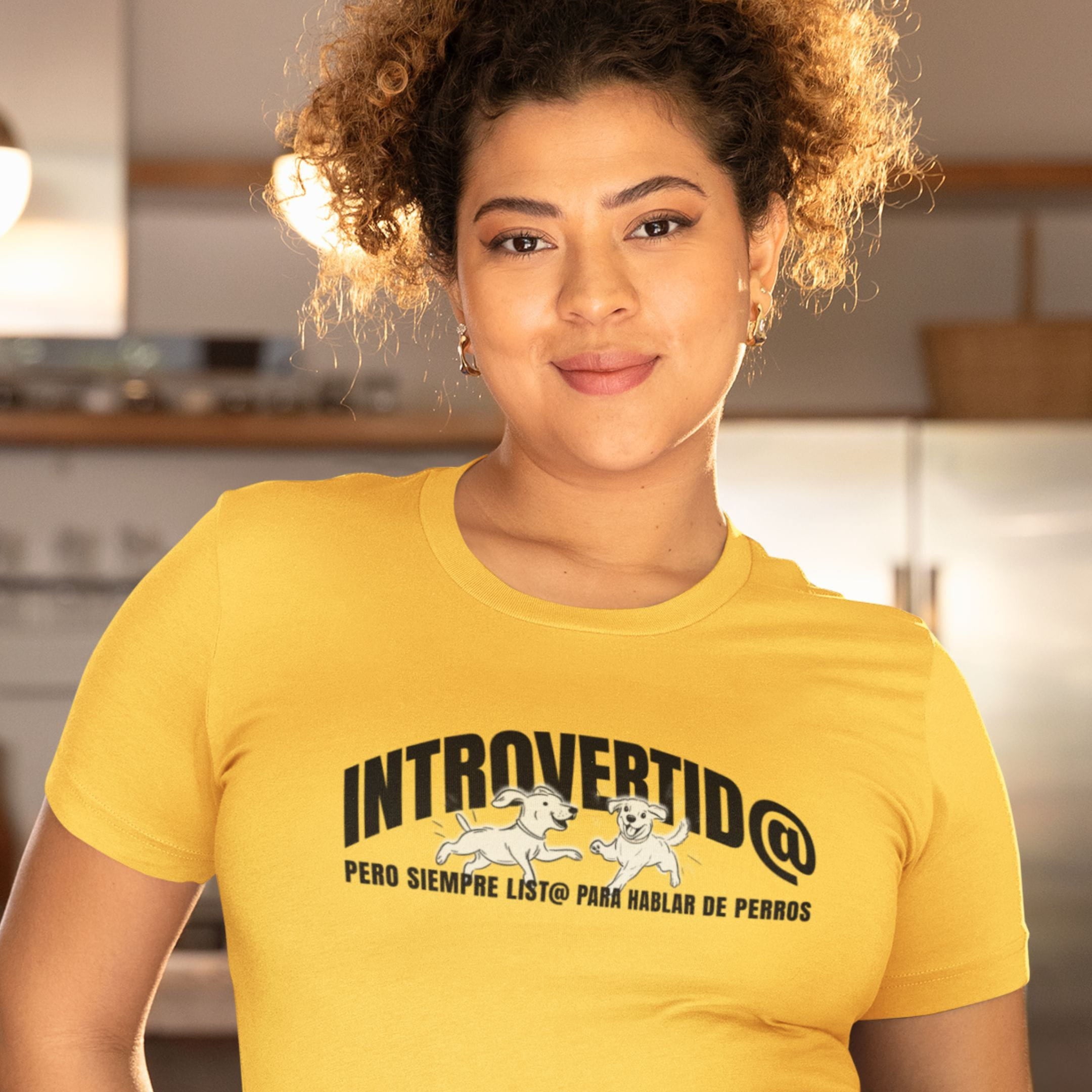 T-Shirt Introvertid@ Pero Siempre List@ Hablar De Perros T-Shirt ReallyintoDogs