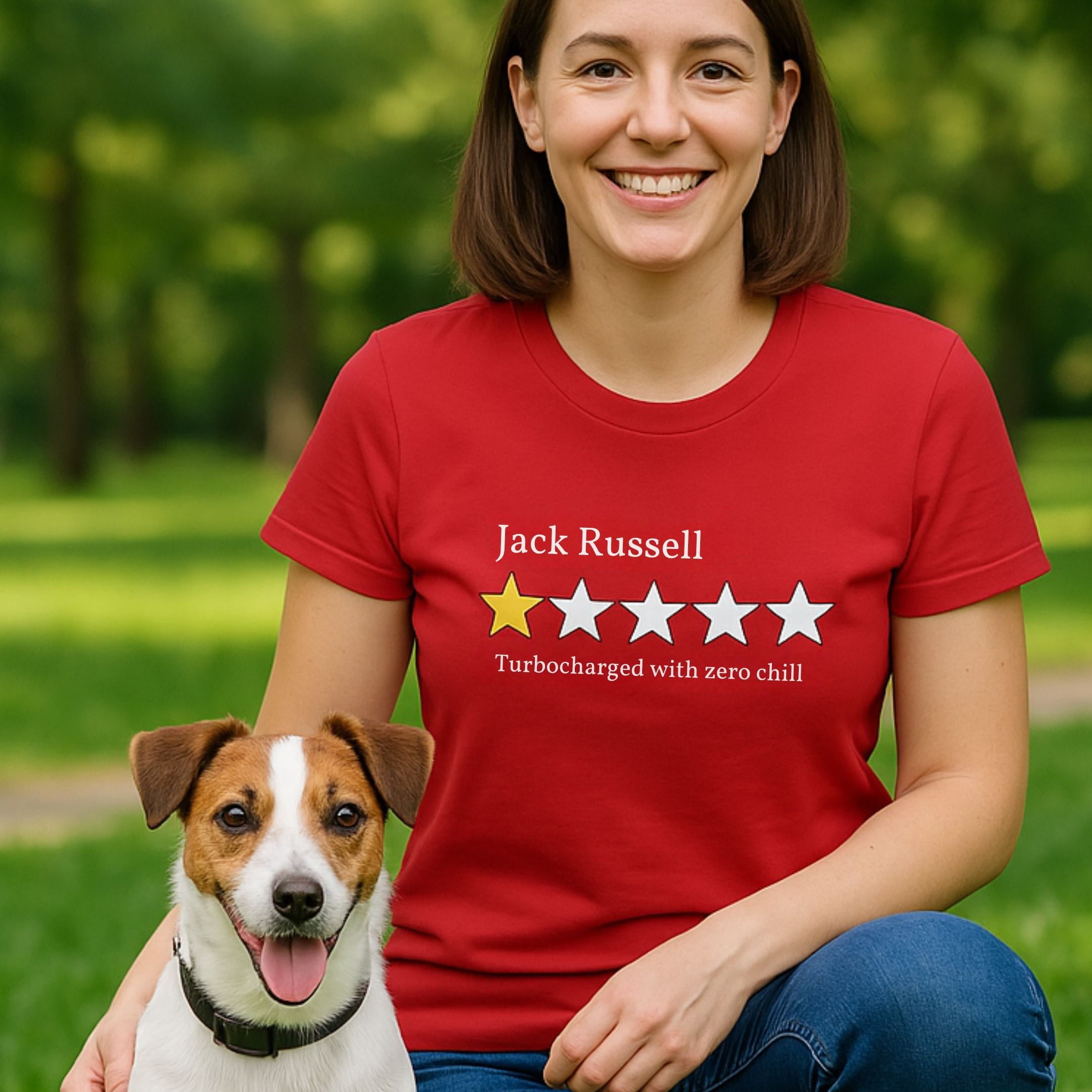 T-Shirt Jack Russell One Star Review T-Shirt ReallyintoDogs