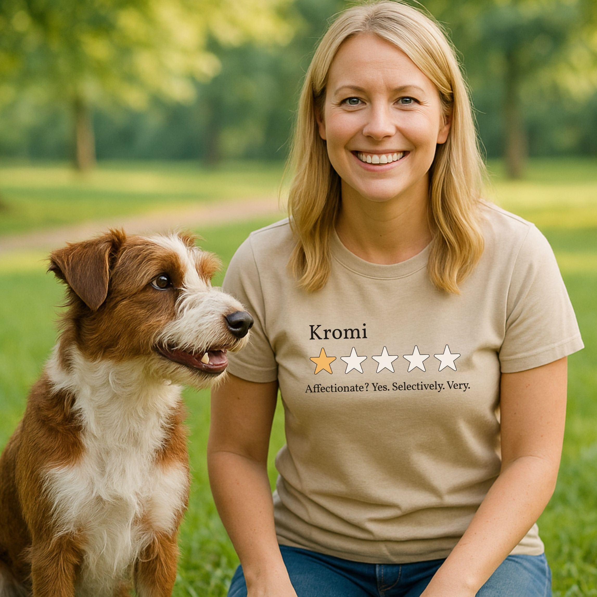 T-Shirt Kromi One Star Review T-Shirt ReallyintoDogs