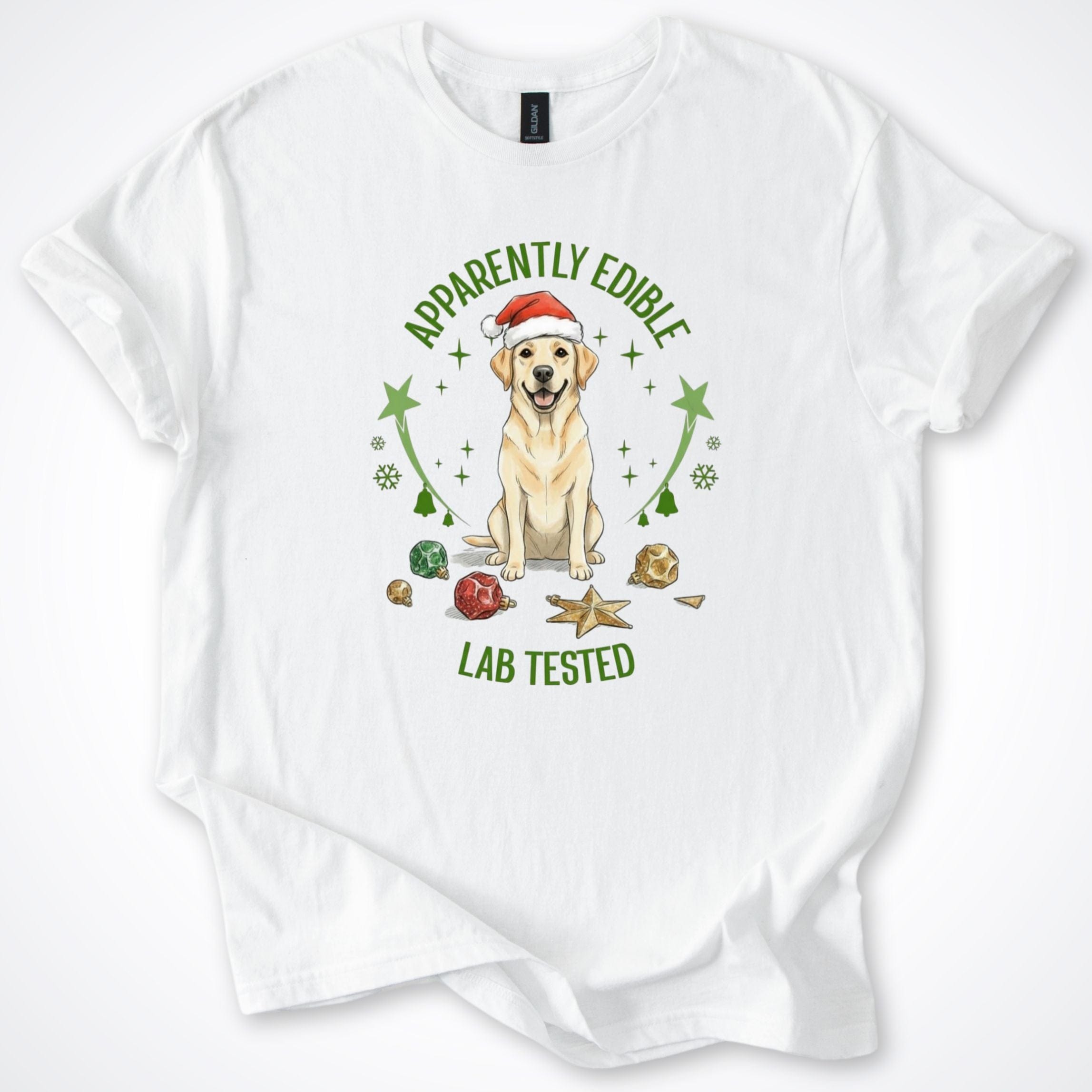 T-Shirt White / S Lab Tested Christmas T-Shirt ReallyintoDogs