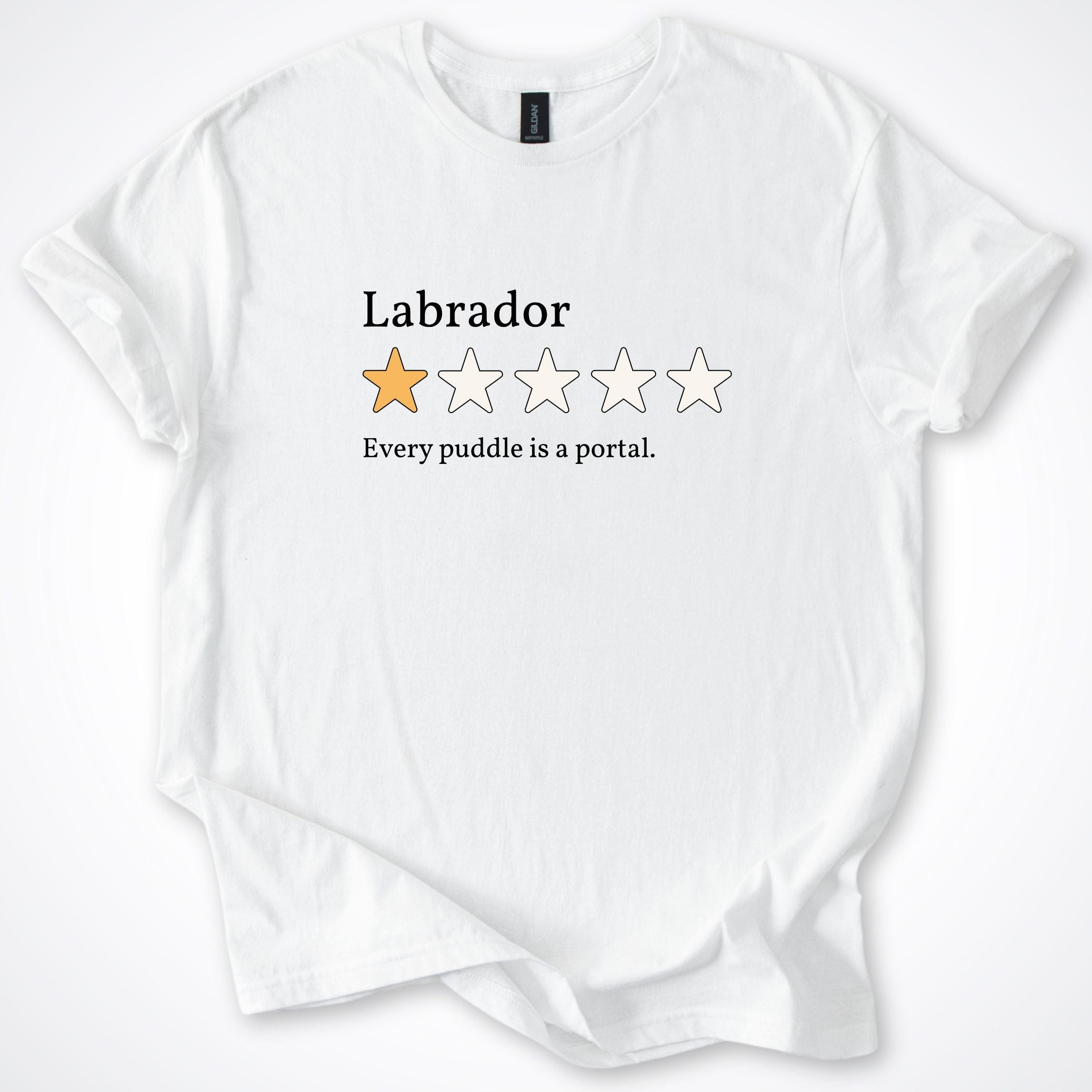 T-Shirt White / S Labrador 2.0 One Star Review T-Shirt ReallyintoDogs