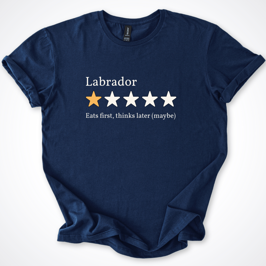 T-Shirt Labrador One Star Review T-Shirt ReallyintoDogs