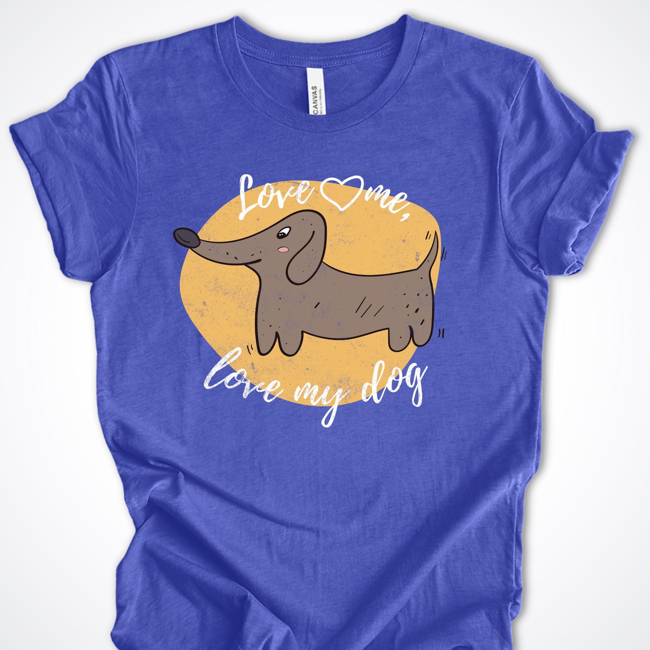 T-Shirt Heather True Royal / S Love Me Love My Dog Premium Unisex T-Shirt ReallyintoDogs