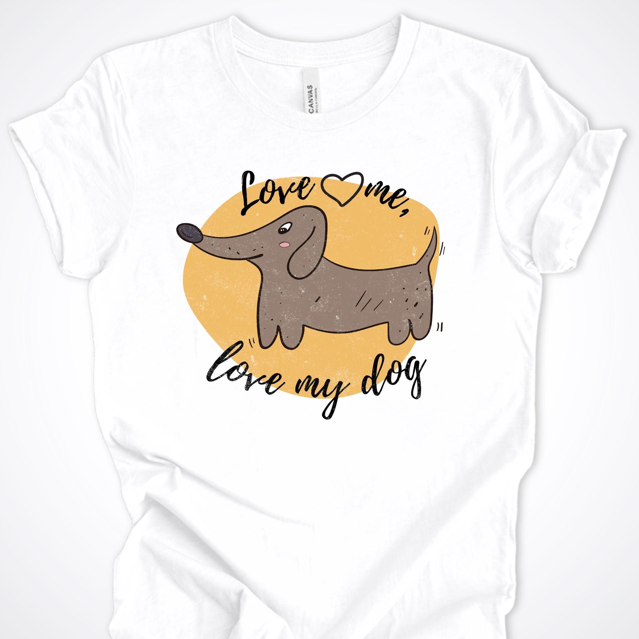 T-Shirt White / S Love Me Love My Dog Premium Unisex T-Shirt ReallyintoDogs