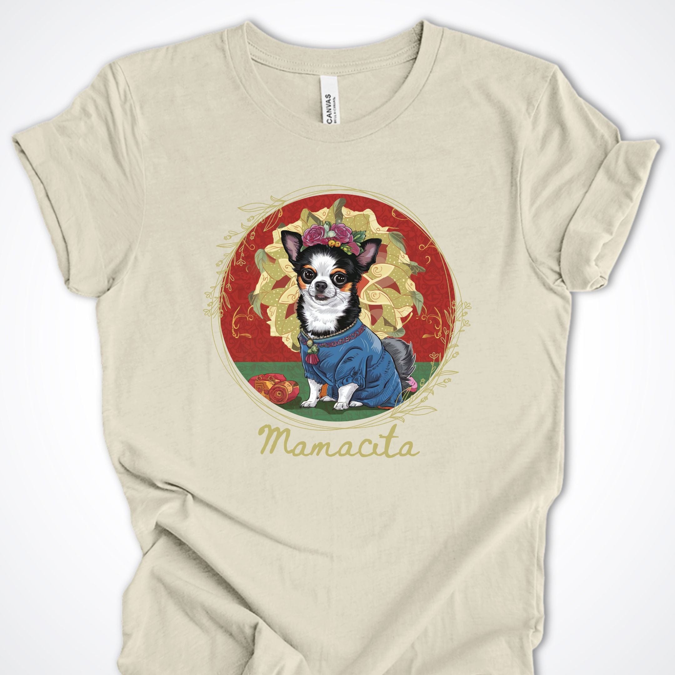 T-Shirt Natural / S Mamacita Aurora Chihuahua Premium Unisex T-Shirt ReallyintoDogs