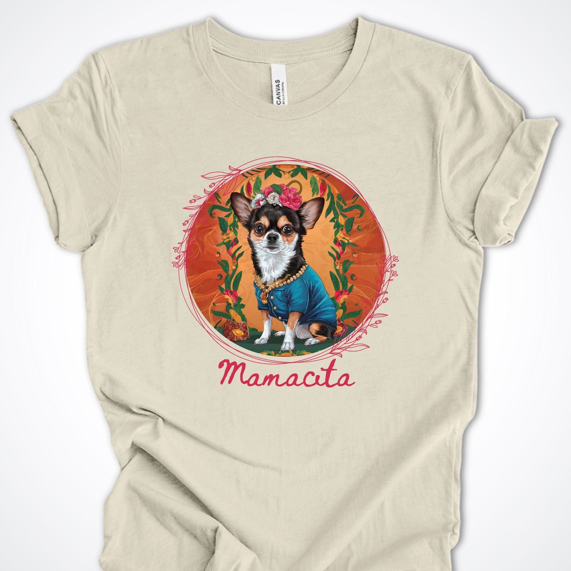 T-Shirt Natural / S Mamacita Elena Chihuahua Premium Unisex T-Shirt ReallyintoDogs