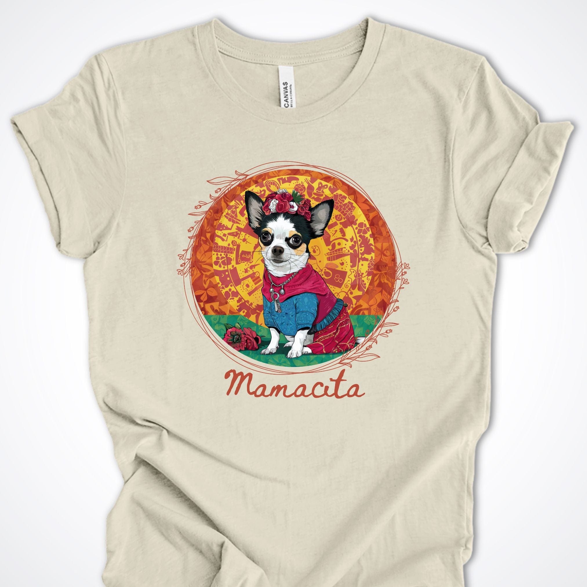 T-Shirt Natural / S Mamacita Luna Chihuahua Premium Unisex T-Shirt ReallyintoDogs