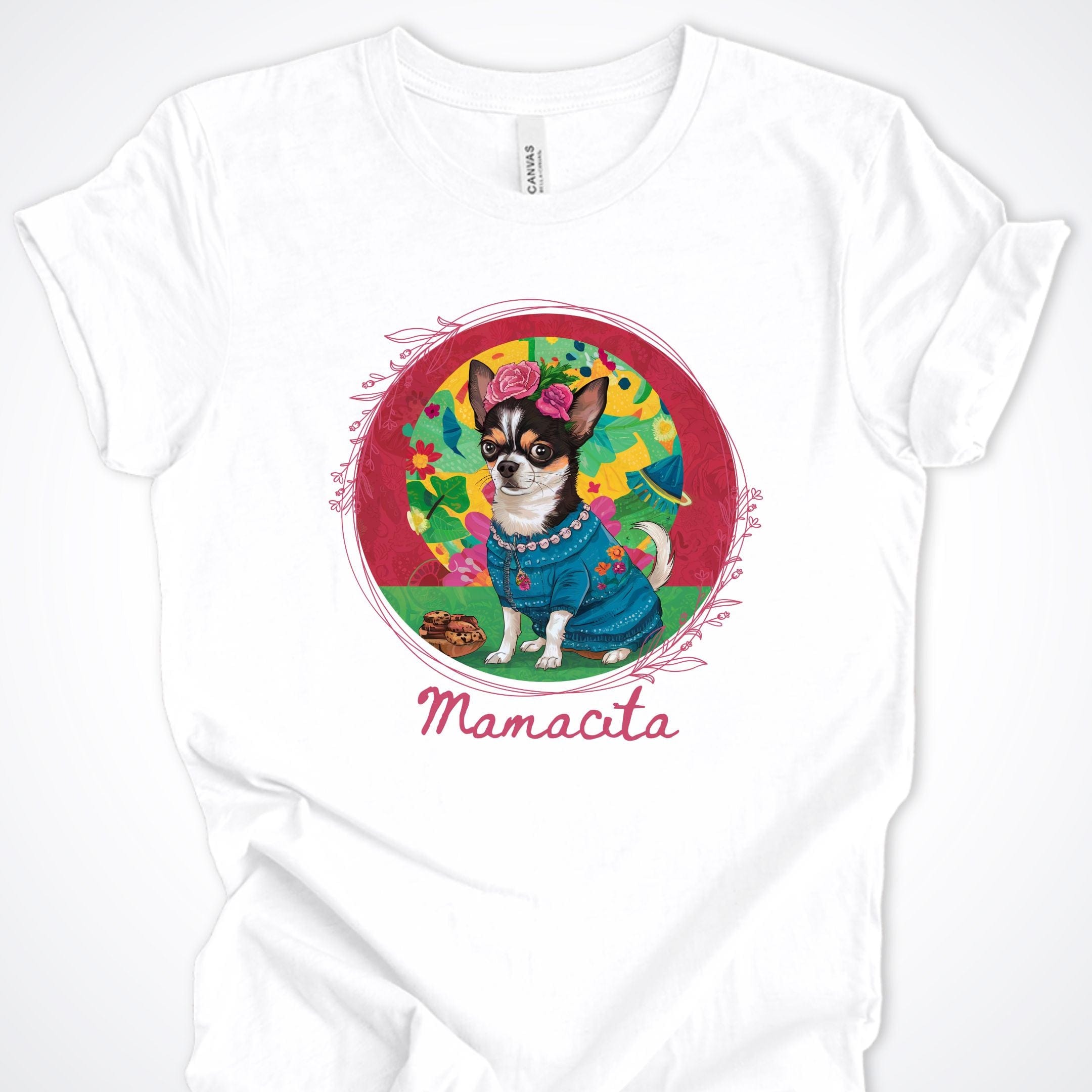 T-Shirt White / S Mamacita Valentina Chihuahua Premium Unisex T-Shirt ReallyintoDogs