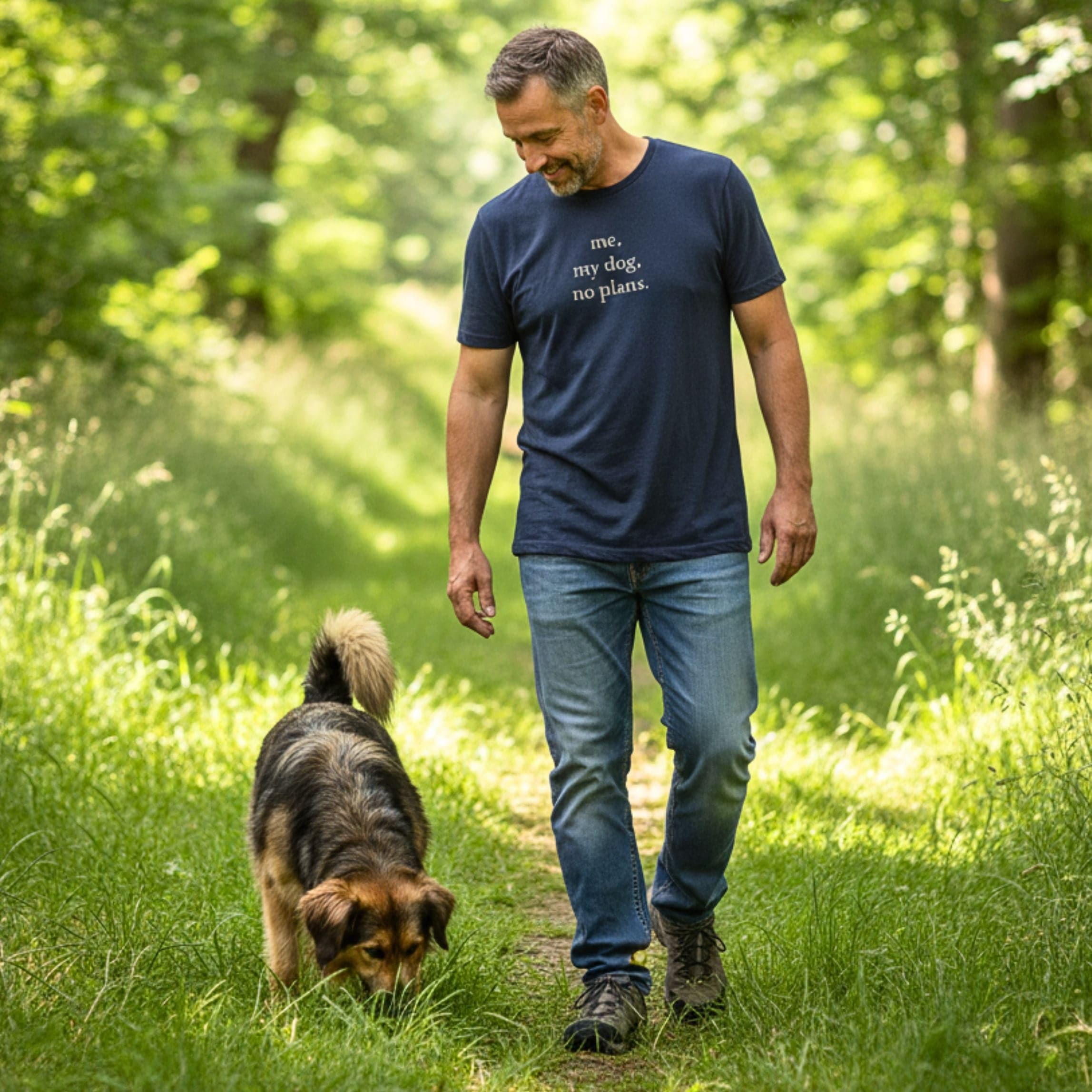 T-Shirt Me, My Dog, No Plans. T-Shirt ReallyintoDogs