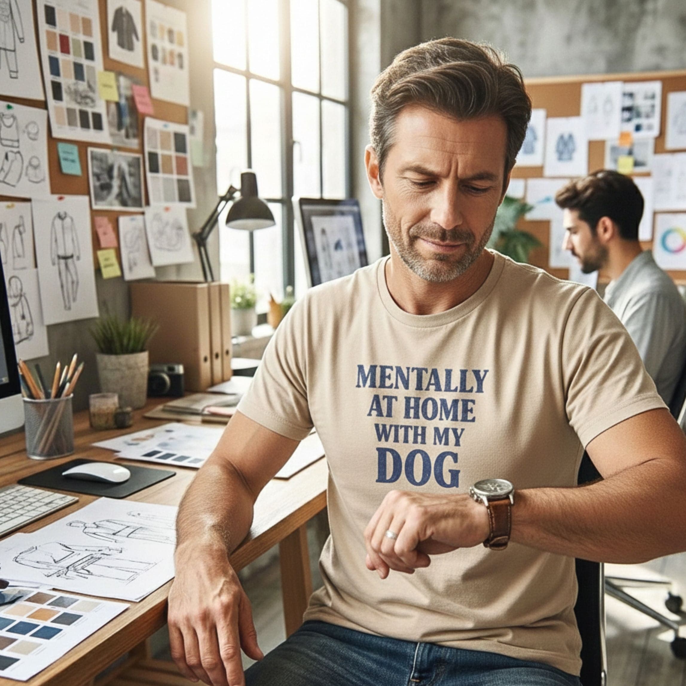 T-Shirt Mentally At Home With My Dog T-Shirt ReallyintoDogs