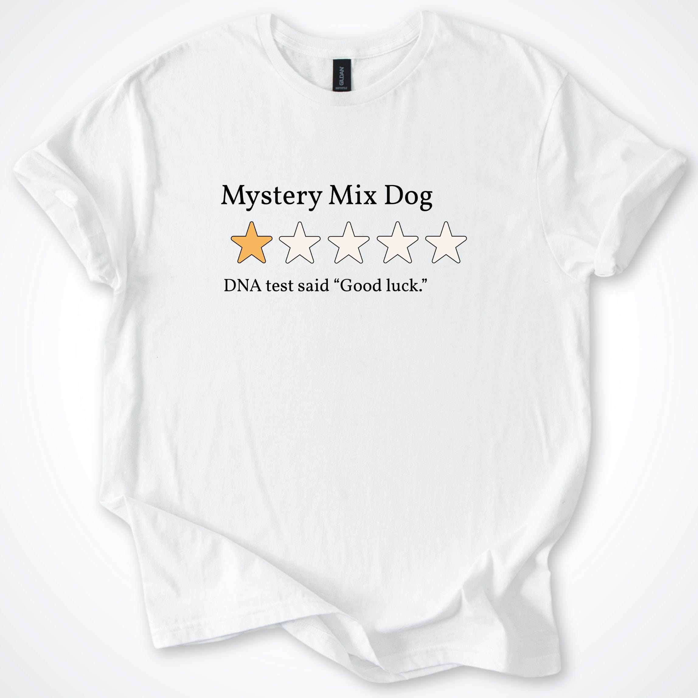 T-Shirt White / S Mixed Breed One Star Review T-Shirt ReallyintoDogs