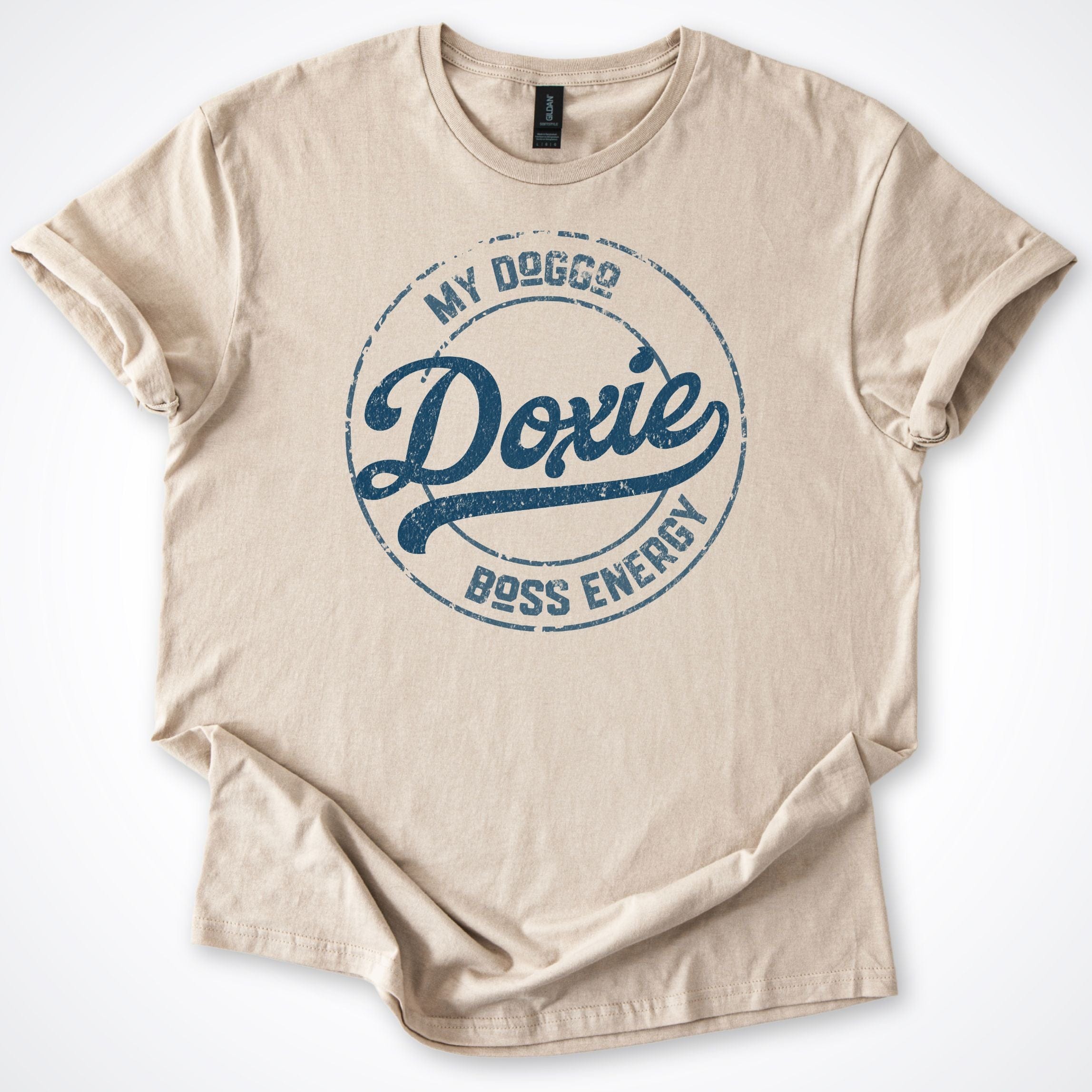 T-Shirt Sand / S My Doggo Doxie Boss Energy T-Shirt ReallyintoDogs