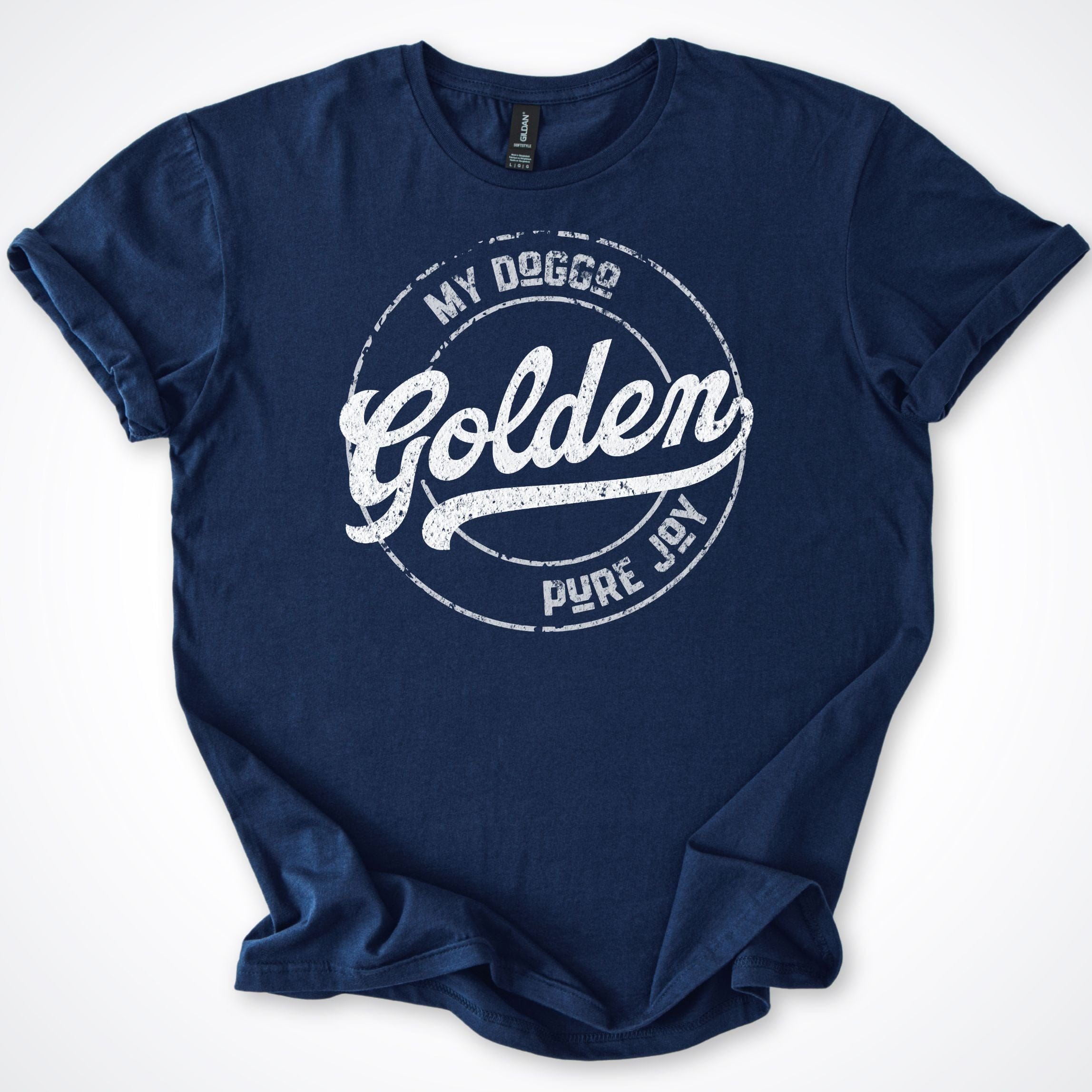 T-Shirt Navy / S My Doggo Golden Pure Joy T-Shirt ReallyintoDogs