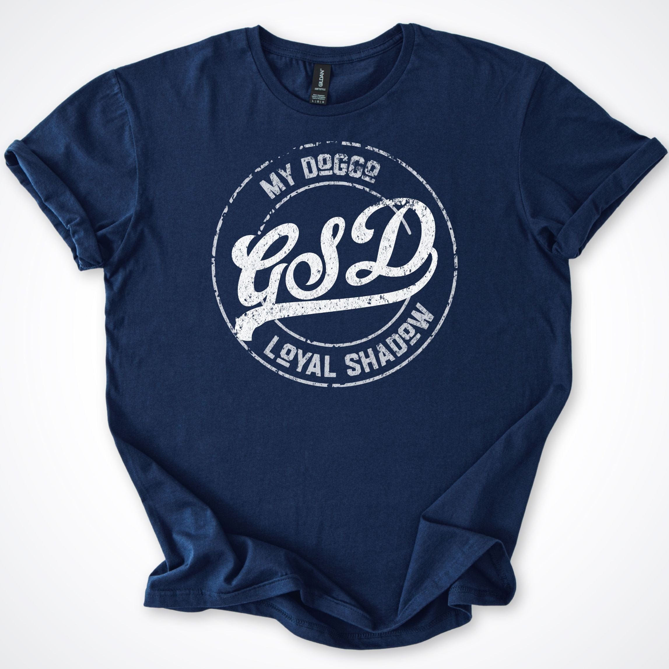 T-Shirt Navy / S My Doggo GSD Loyal Shadow T-Shirt ReallyintoDogs