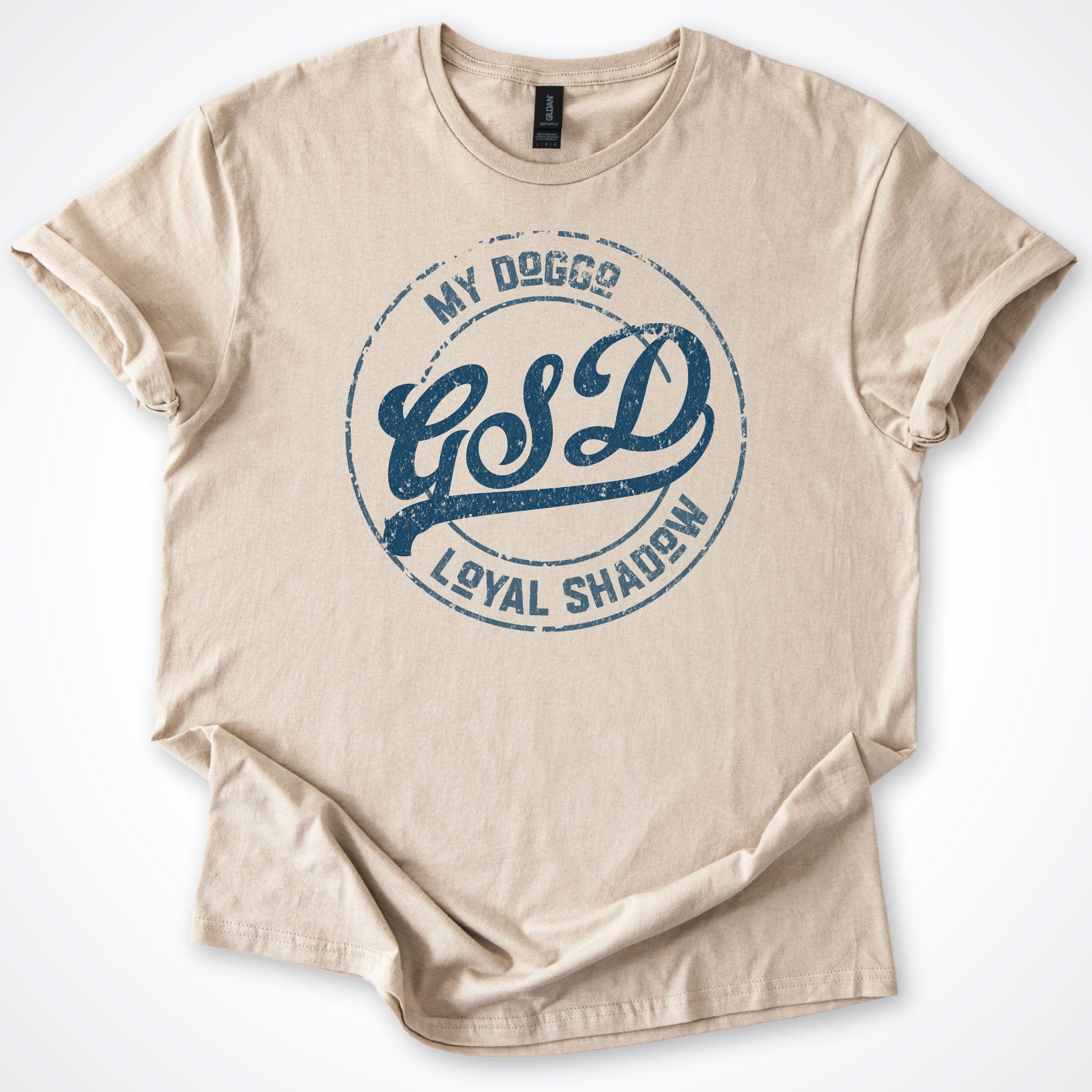 T-Shirt Sand / S My Doggo GSD Loyal Shadow T-Shirt ReallyintoDogs