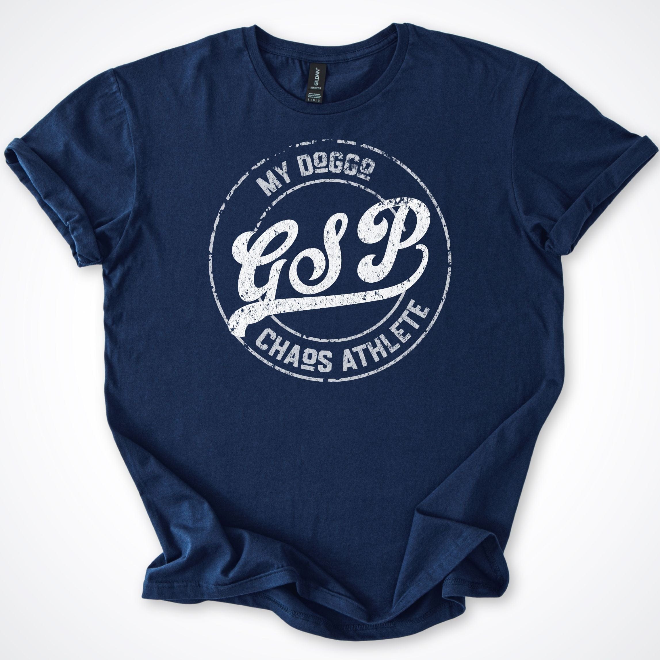 T-Shirt Navy / S My Doggo GSP Chaos Athlete T-Shirt ReallyintoDogs