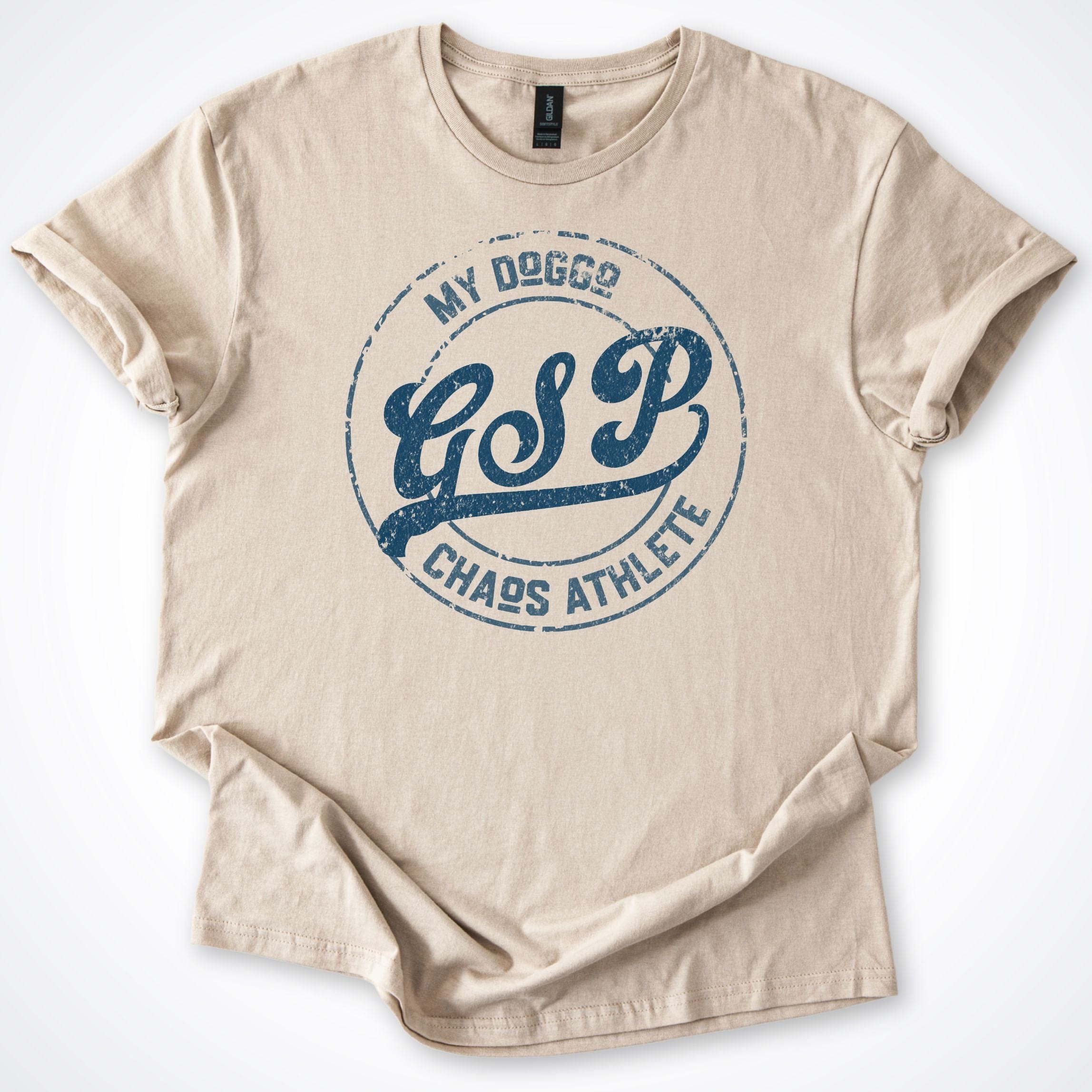 T-Shirt Sand / S My Doggo GSP Chaos Athlete T-Shirt ReallyintoDogs