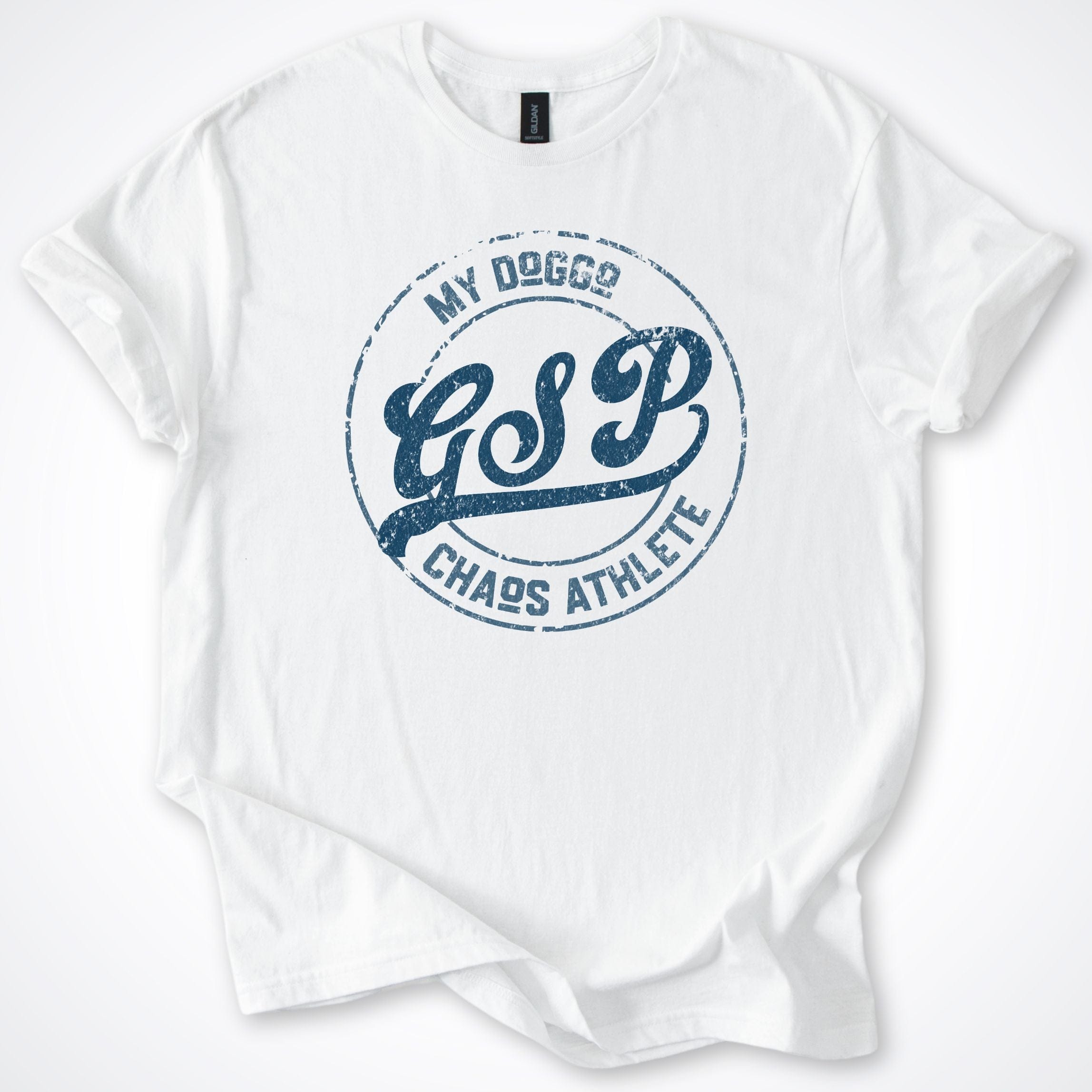T-Shirt White / S My Doggo GSP Chaos Athlete T-Shirt ReallyintoDogs