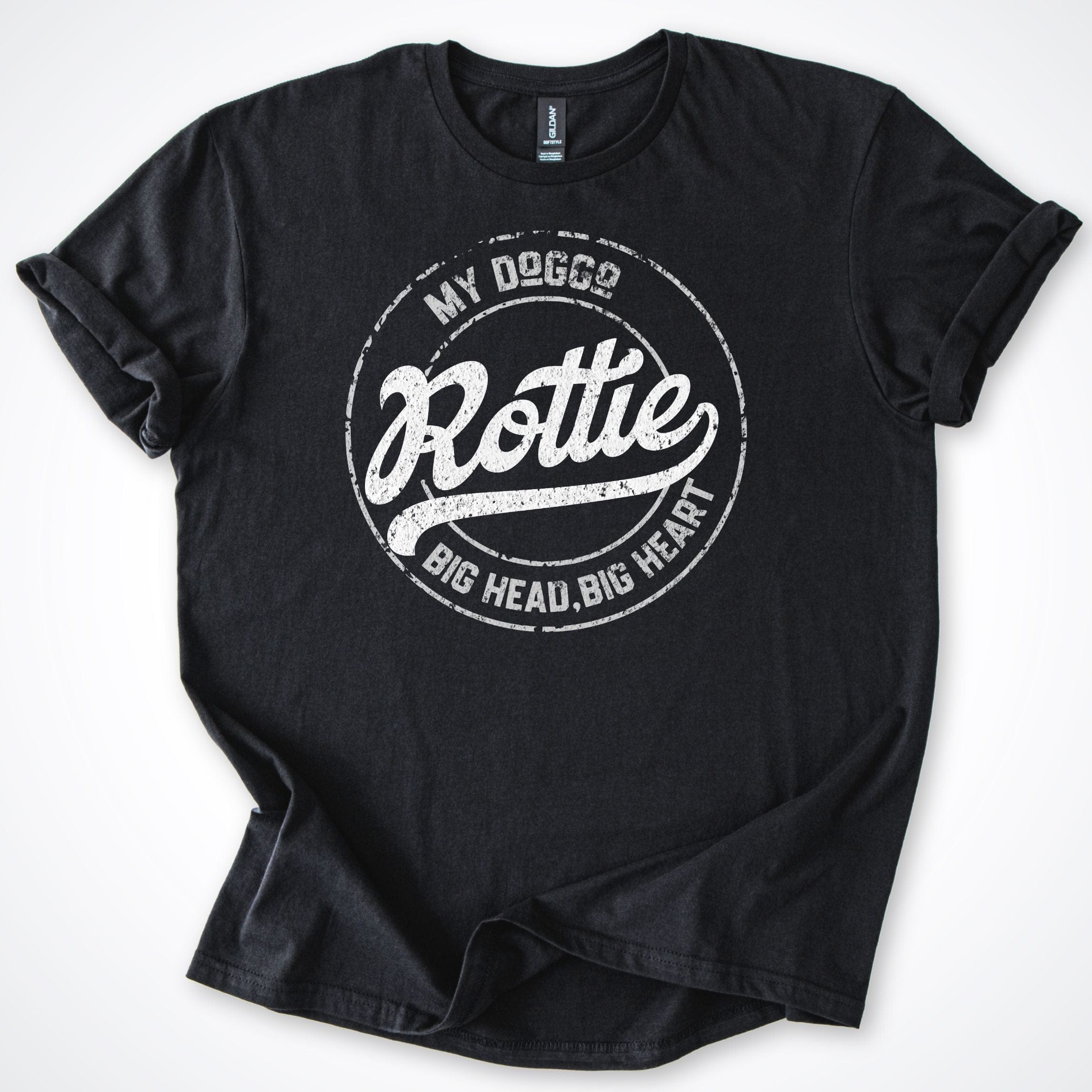 T-Shirt Black / S My Doggo Rottie Big Head Big Heart T-Shirt ReallyintoDogs
