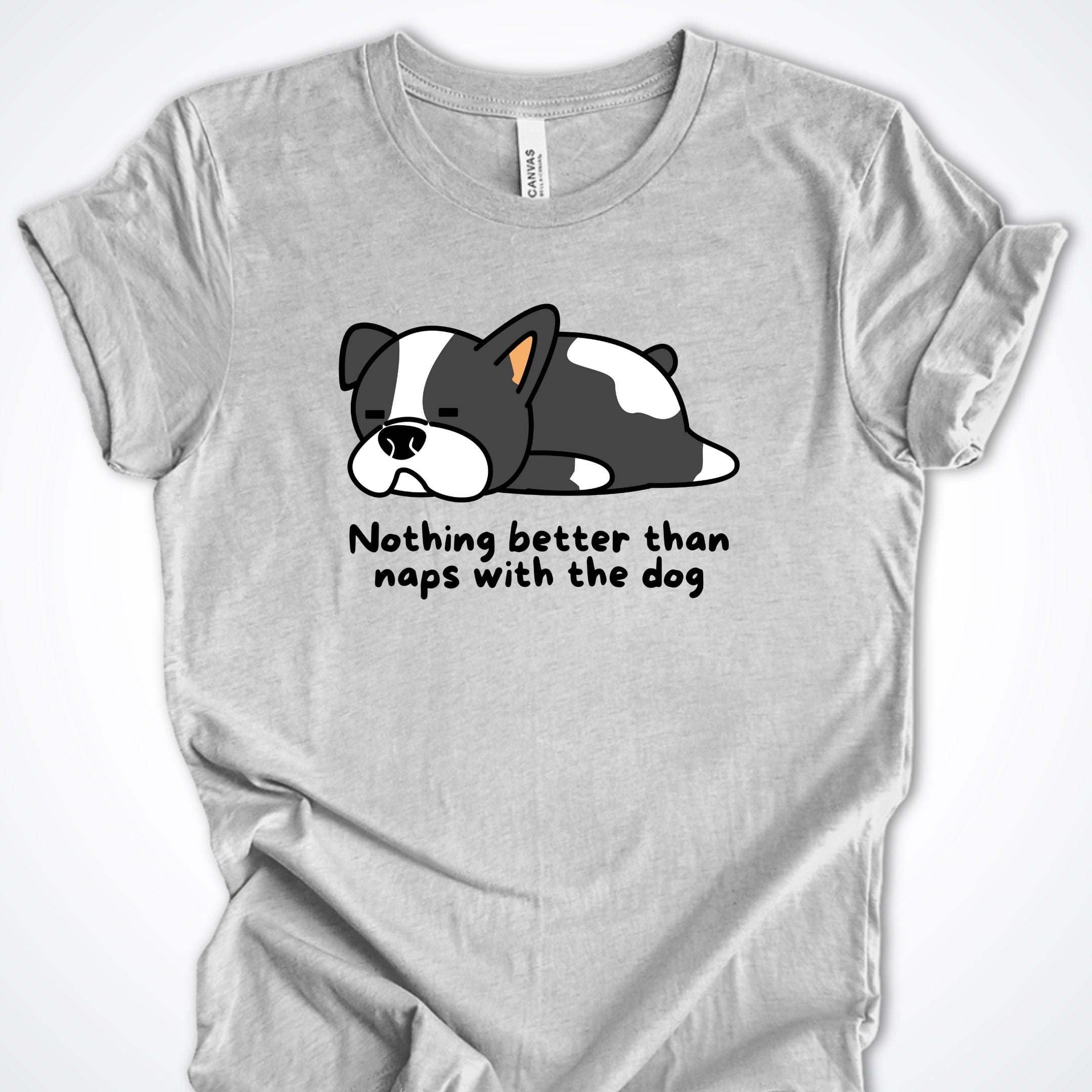 T-Shirt Athletic Heather / S Naps With The Dog Premium Unisex T-Shirt ReallyintoDogs