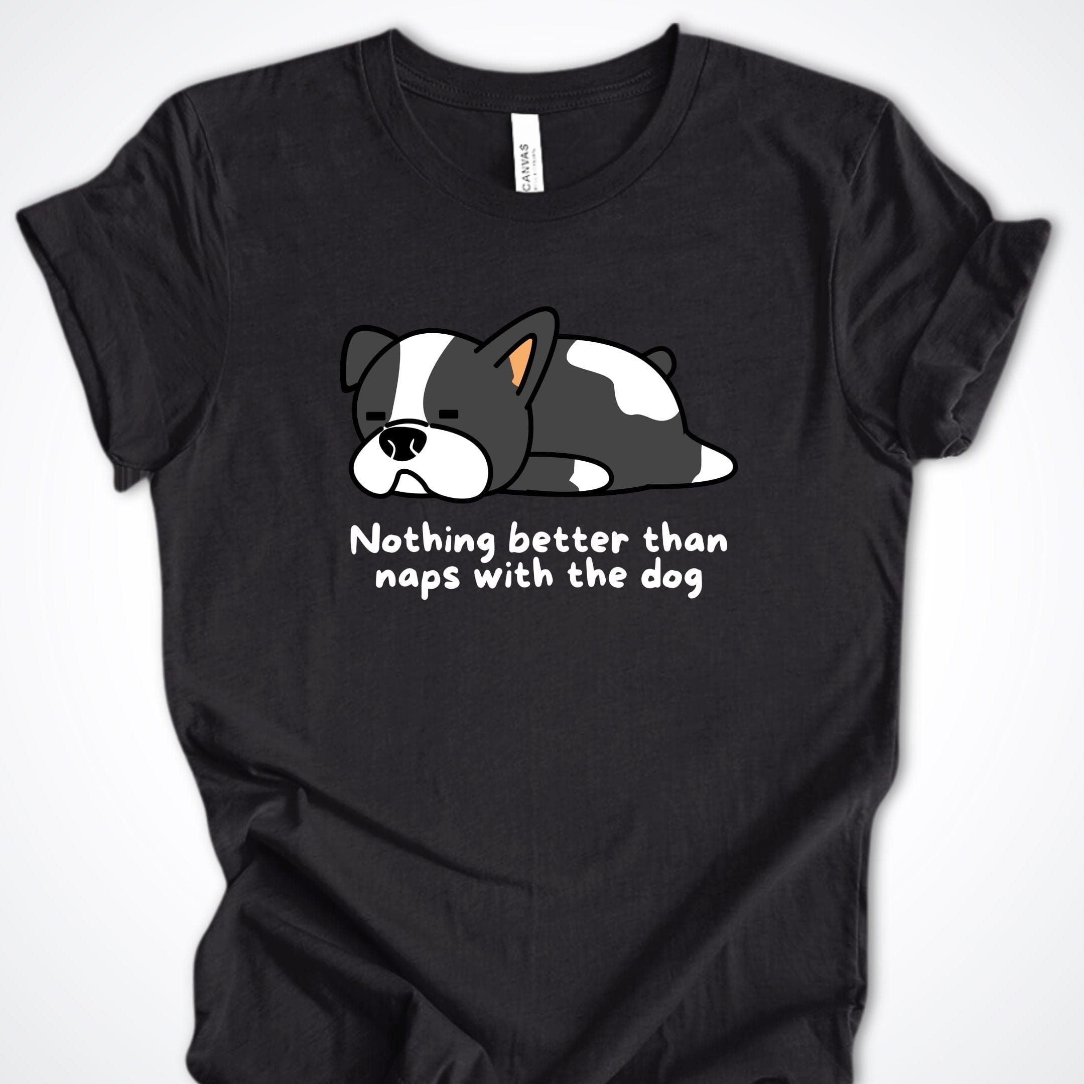 T-Shirt Black Heather / S Naps With The Dog Premium Unisex T-Shirt ReallyintoDogs