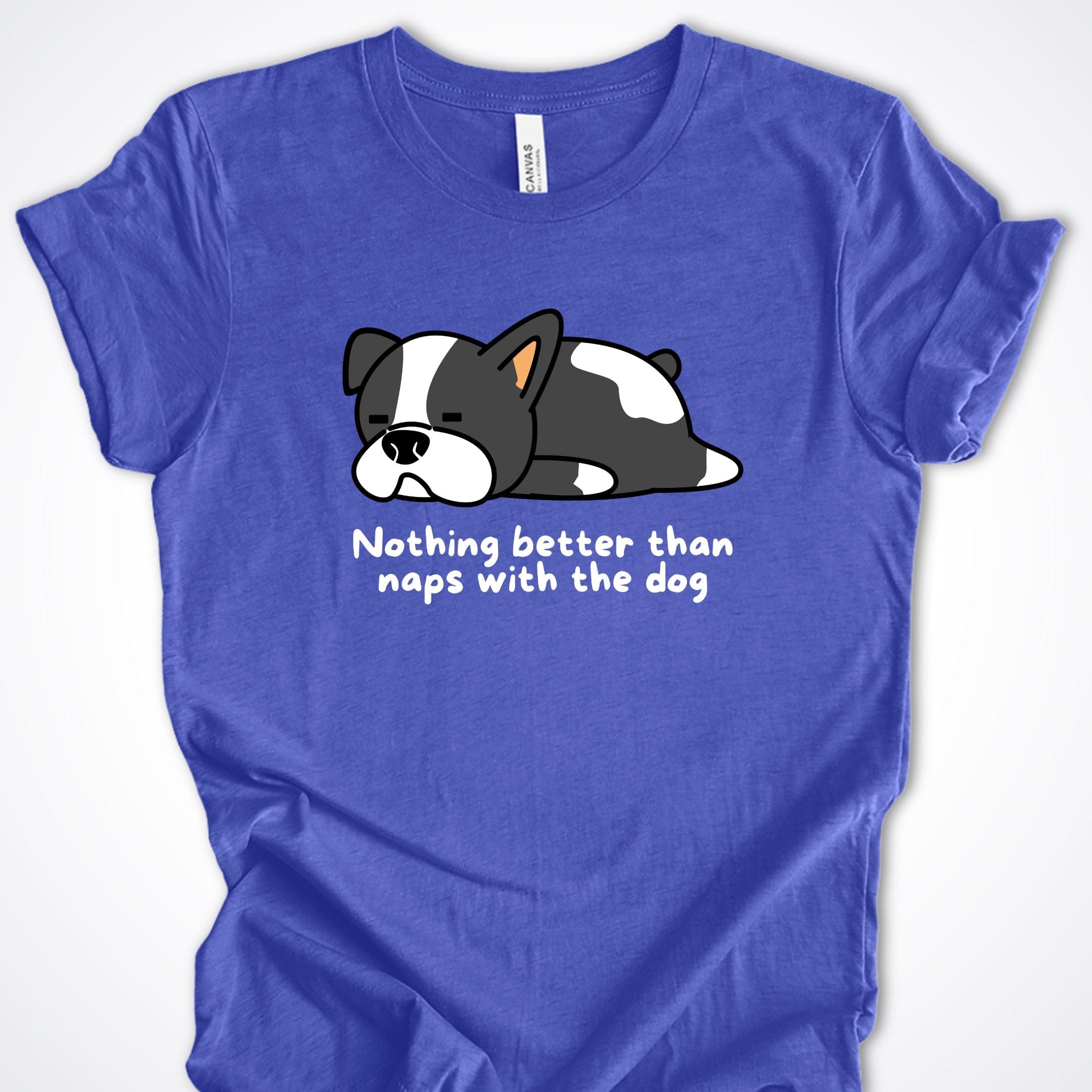 T-Shirt Heather True Royal / S Naps With The Dog Premium Unisex T-Shirt ReallyintoDogs