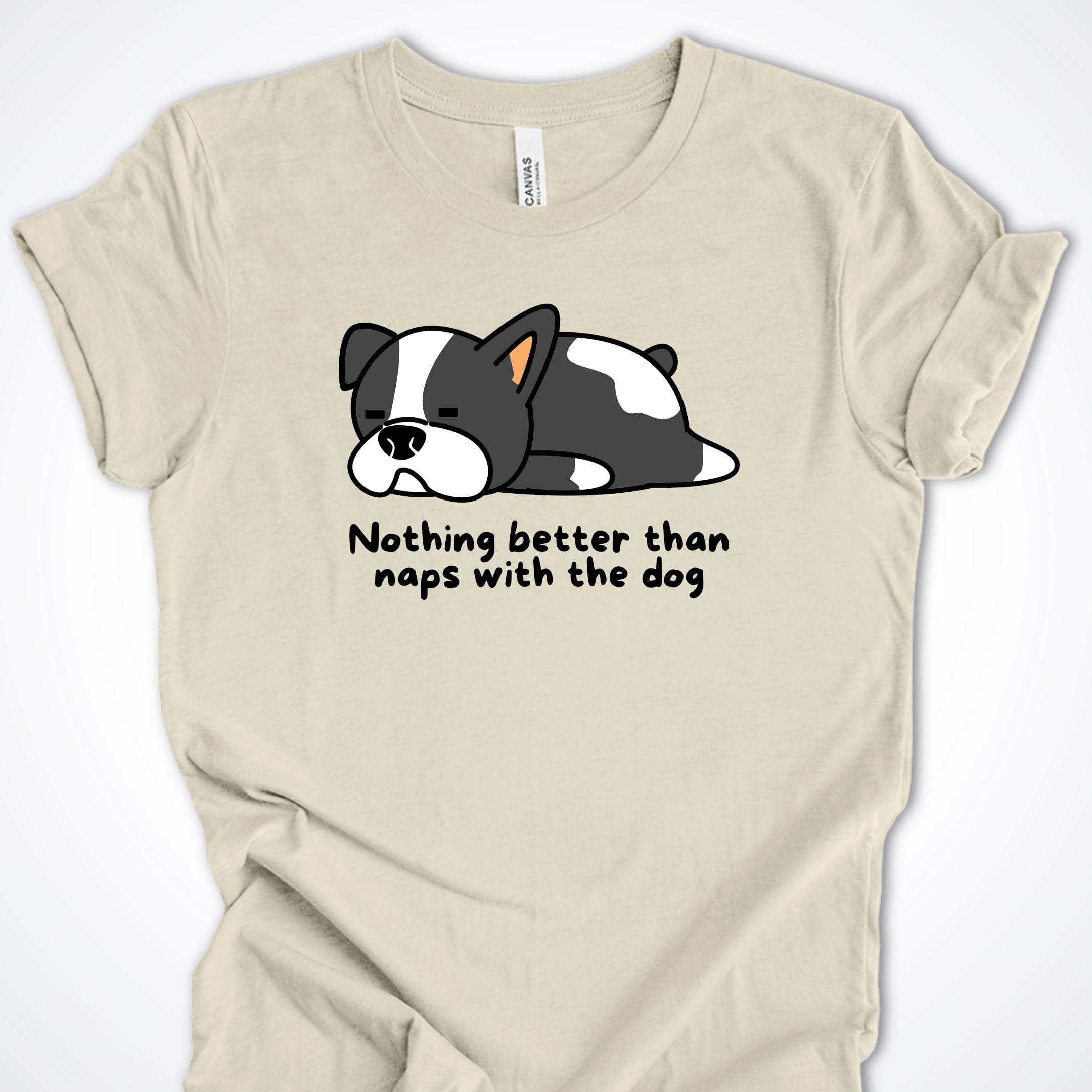 T-Shirt Natural / S Naps With The Dog Premium Unisex T-Shirt ReallyintoDogs